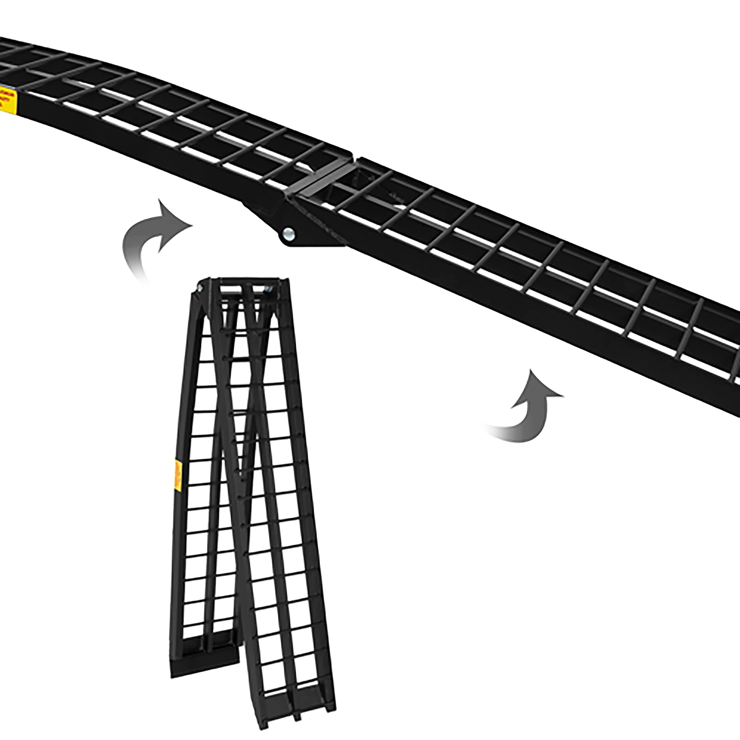 TRIBLE SIX 2Pcs Heavy Duty 10 ft (120x 11.25) Loading Ramps Replacement for Lawnmower ATV Pickup Truck Motorcycle Dirtbike Foldi