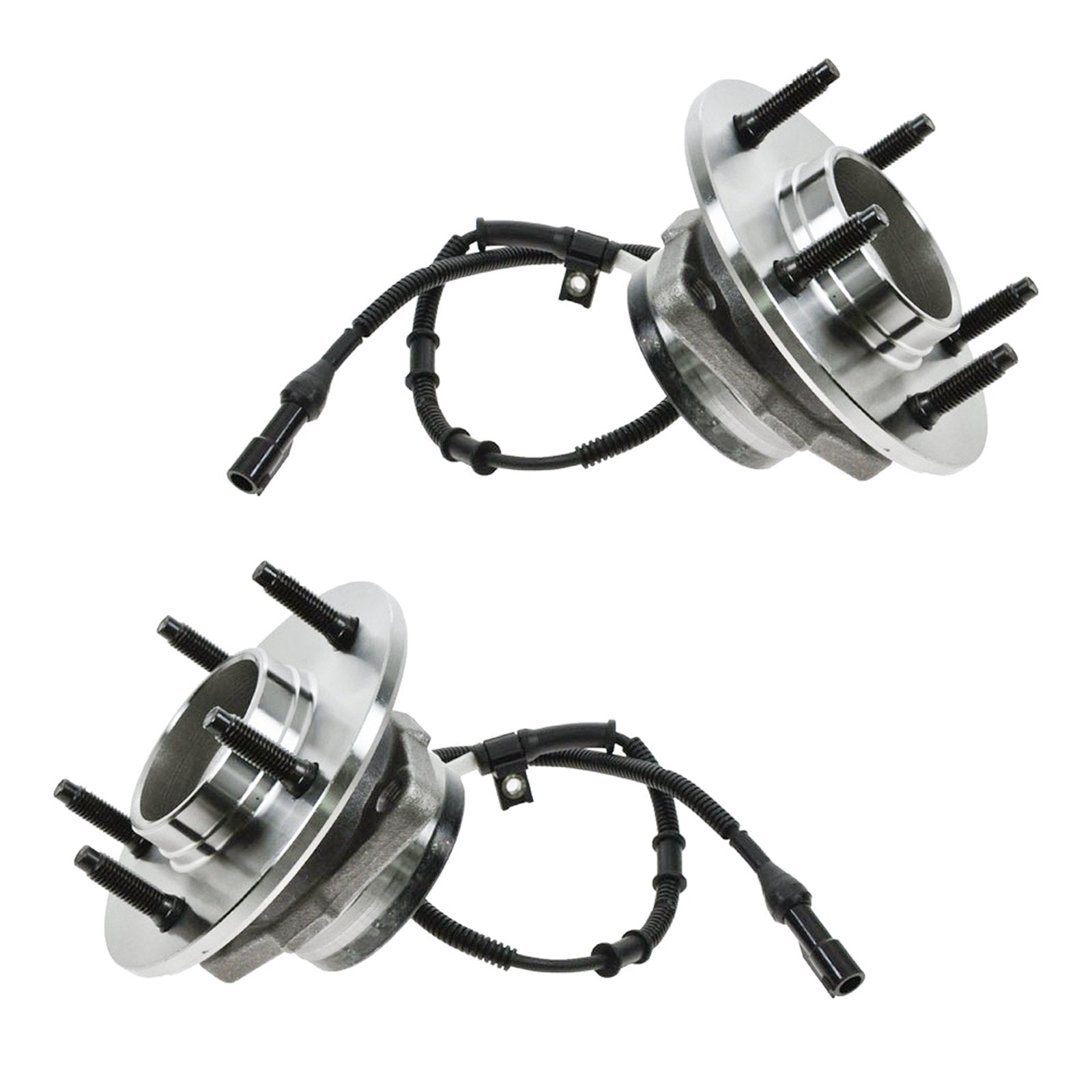 Trq Front Wheel Hub Bearings Assembly Set Compatible With 1997-2000 Ford F-150