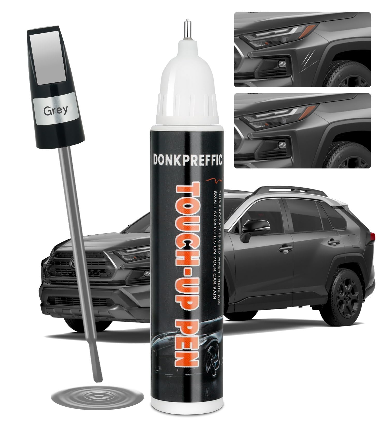 Car Scratch Repair, Car Paint Touch Up, Premium Car Scratch Remover For Deep Scratches, Precise Auto Touch Up Paint (Grey)