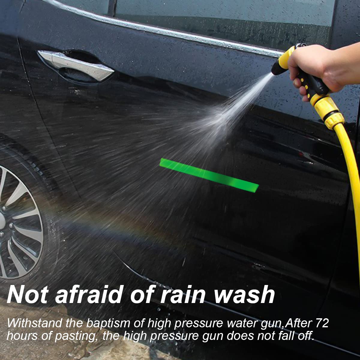 0.4''  197'' Car Reflective Strips Stickers for Body Rim, Funny DIY Warning Safety Decoration Strip Decals, Self-Adhesive Night