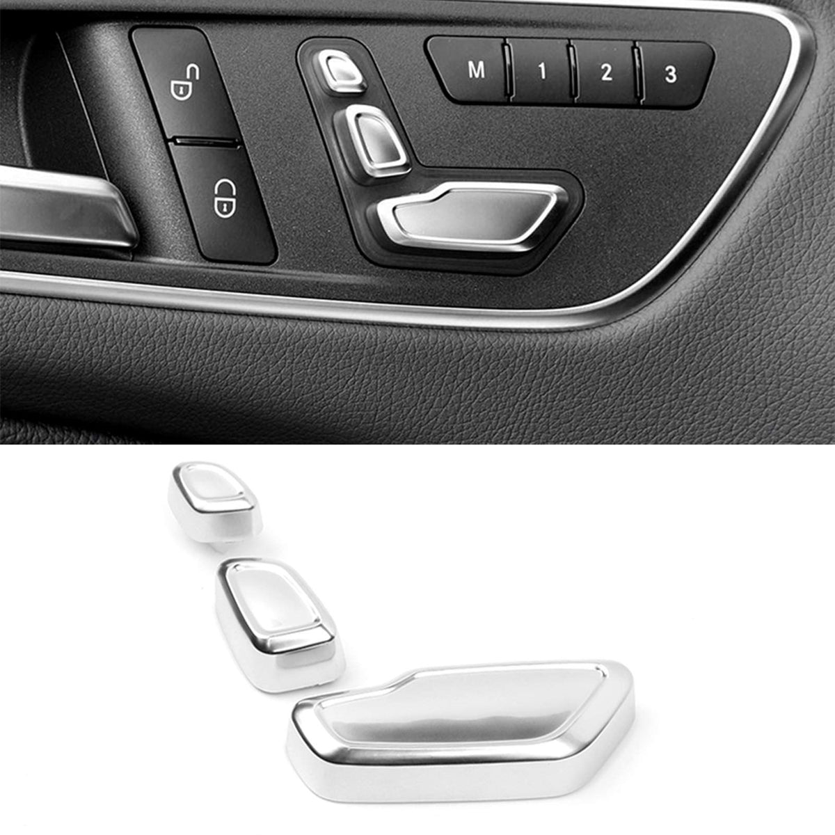 Jaronx For Mercedes Benz Left Side Door Seat Adjustment Button Replacement,Seat Control Switch Headrest Buttons B-Class W246,C-C