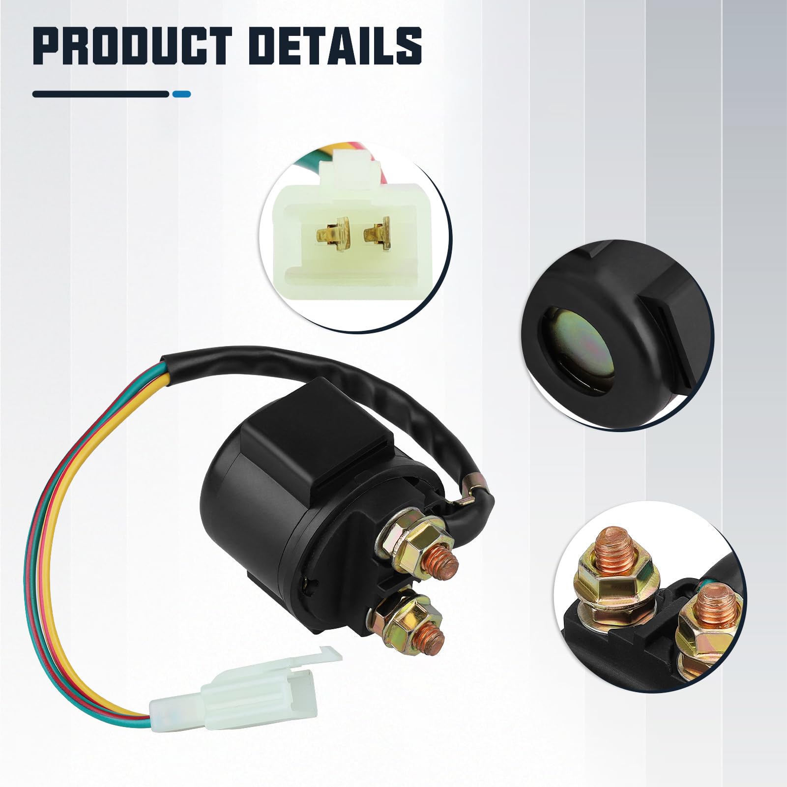 Locopow 2Pc Gy6 Starter Solenoid Relay For 4-Stroke 50Cc 70Cc 90Cc 100Cc 110Cc 125Cc 150Cc 200Cc 250Cc Chinese Atv Dirt Pit Bike