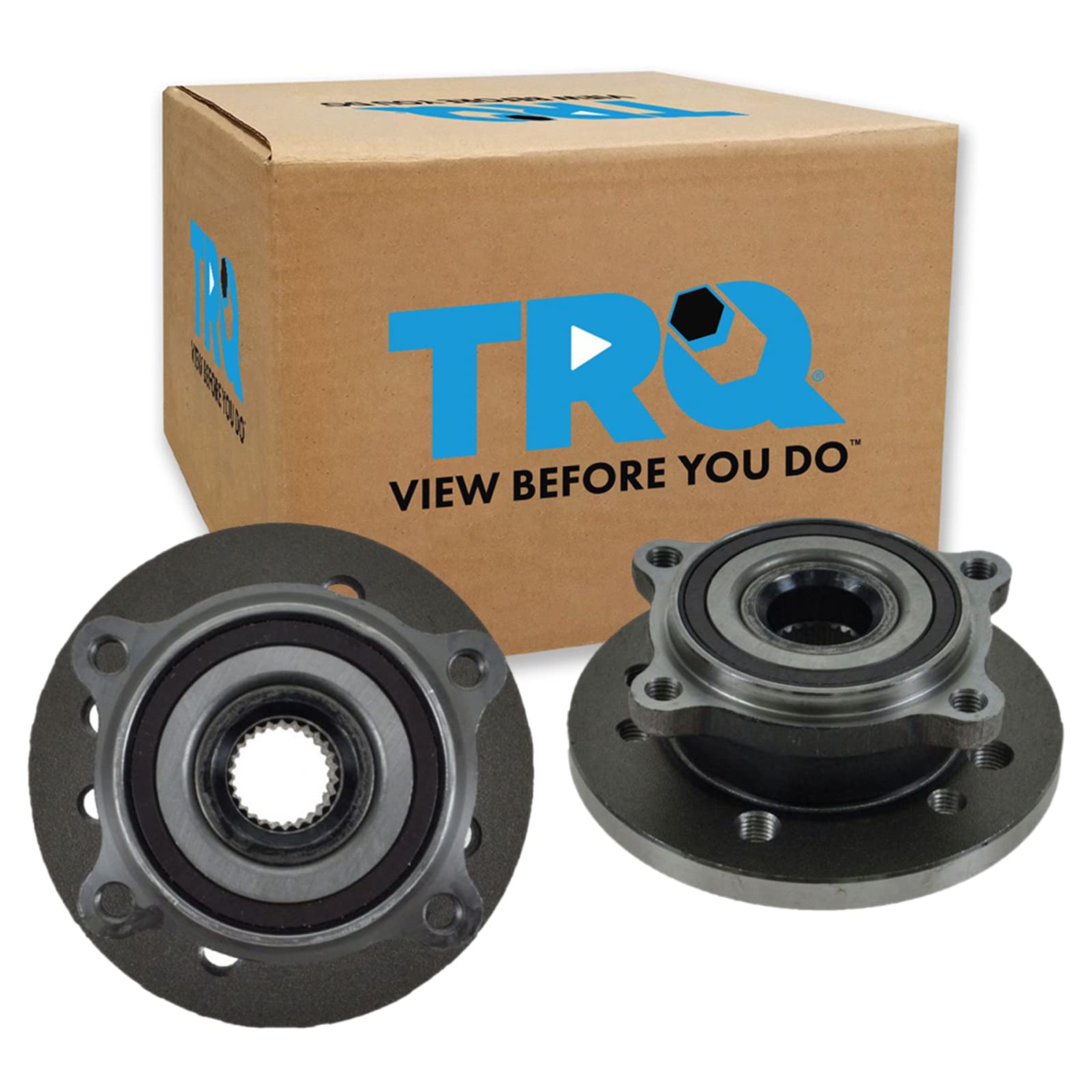Trq Front Wheel Hub Bearings Assembly Set Compatible With 2002-2006 Mini Cooper