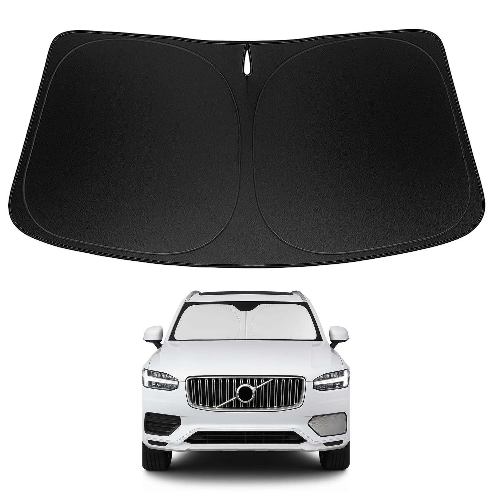 Proadsy Upgrade Windshield Sunshade Custom Fit 2016-2023 2024 2025 Volvo Xc90 Reflective Heat Sun Uv Protector Foldable Front Wi
