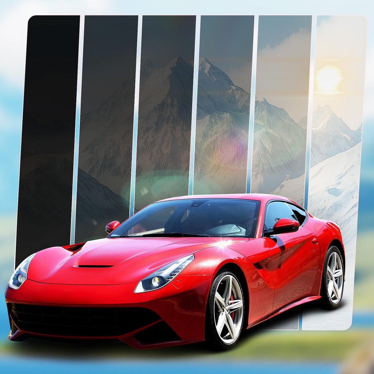 Ceramic Car Window Tint with 15% Percent VLT 30 in x 25'Ft Privacy Window Tint for Car Blocks UV IR Rays, Heat & Glare - Scrat