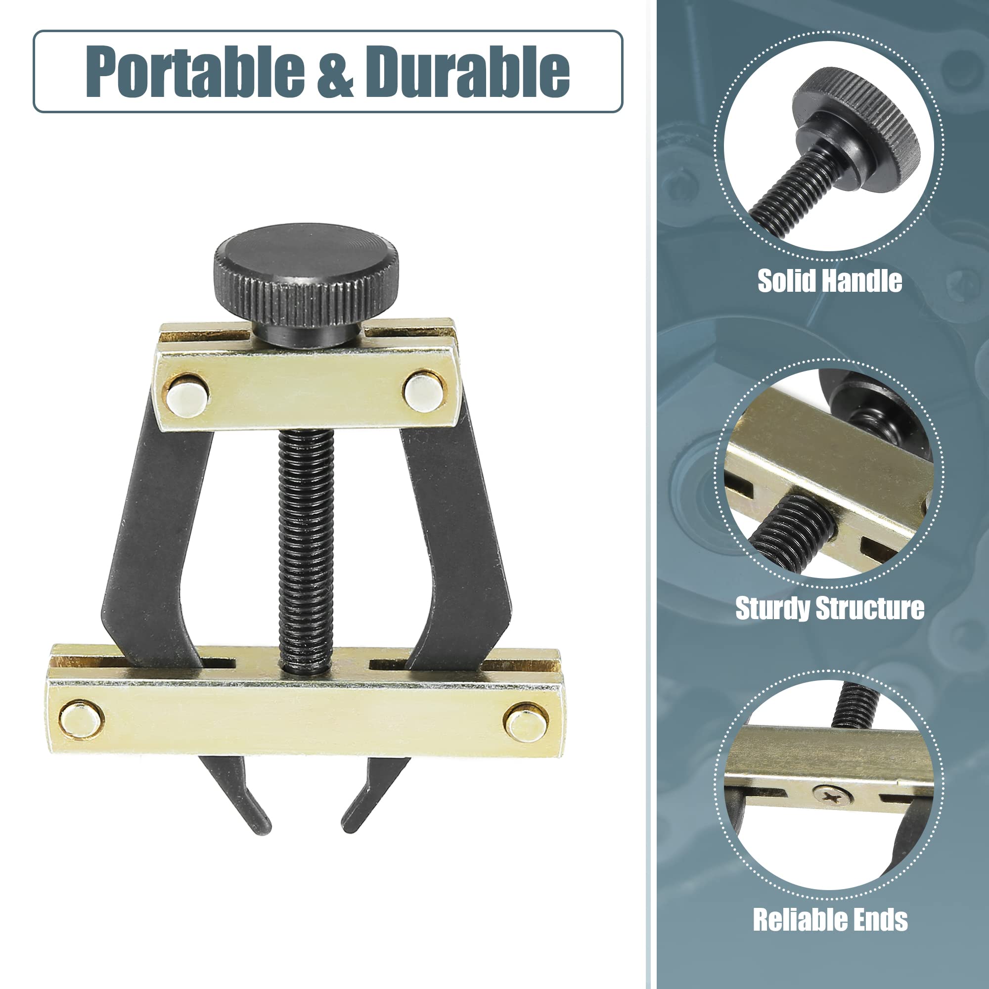 Motoforti Roller Chain Tools Kit 25-60 Chain Detacher Breaker Cutter Tool Roller Chain Puller Holder Connecting For Bicycle Bike Motorcycle Go Kart Atv Chains Replacement Carbon Steel Black