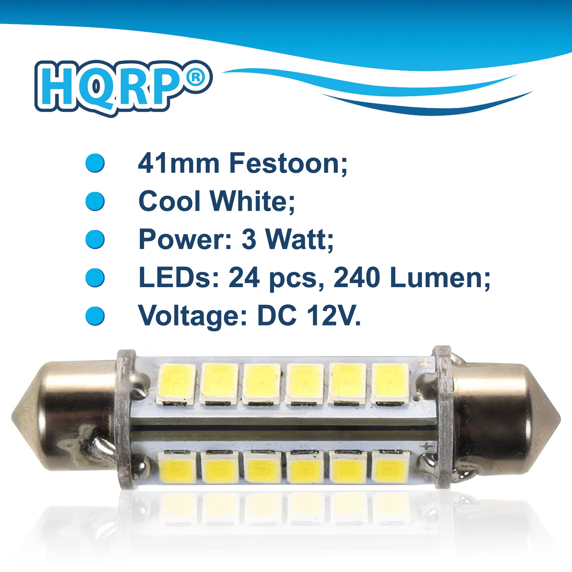 Hqrp 2-Pack 12V Led Upgrade Bulb Compatible With Dometic 200729000P Rm2662 Rm3762 Rm3962 Rm1350M Rm1350Im Rm1350Mim Rm1350Wim Rm