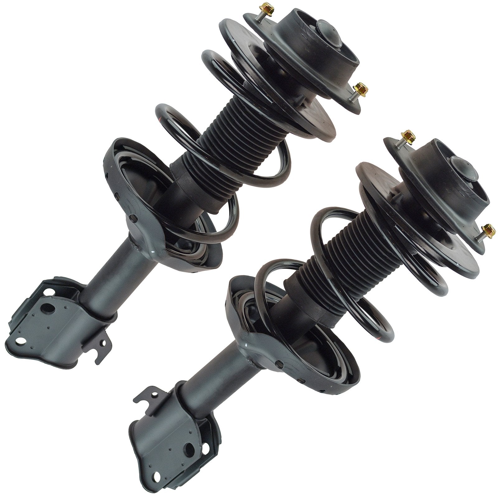 Trq Front Strut & Coil Spring Assembly Set Driver & Passenger Sides Compatible With 08-11 Subaru Impreza
