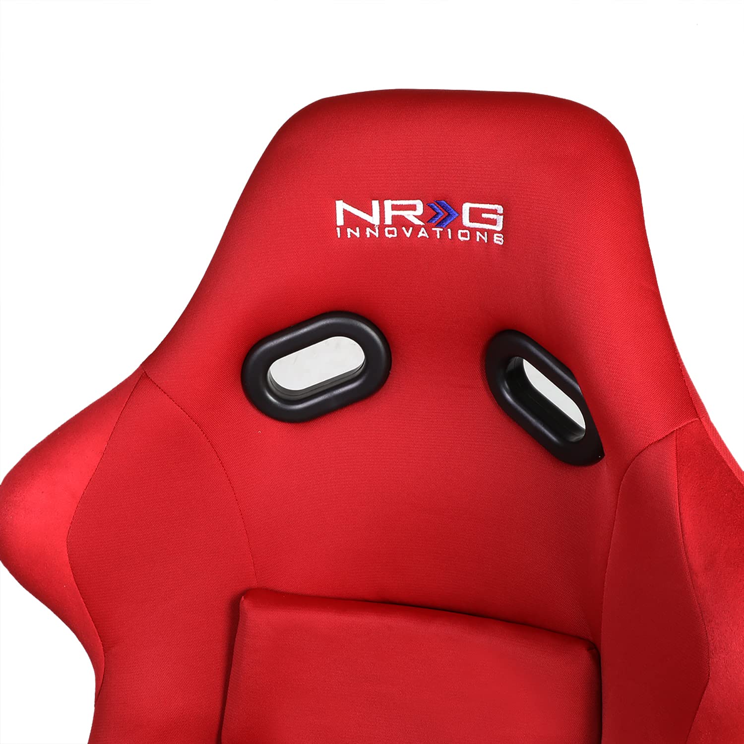 Nrg Innovations Nrg-Frp-300Rd Fiber Glass Fixed Back Bucket Racing Seat(Large),4 Pt Harness Compatibility, Red Seat Cover, 20''W