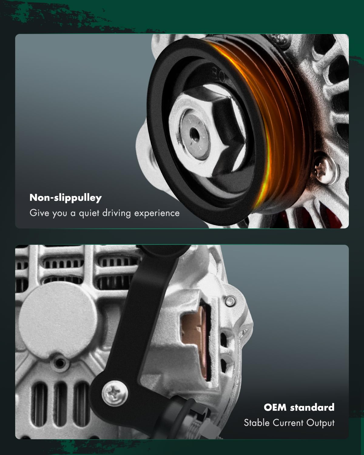 SCITOO Alternator Fit for Mazda Protege 1.8L 2.0L 1999-2003 - 12V 80 Amp CW 4-Groove Pulley, Replace OE 13719 AMT0107 A2TB0191 A