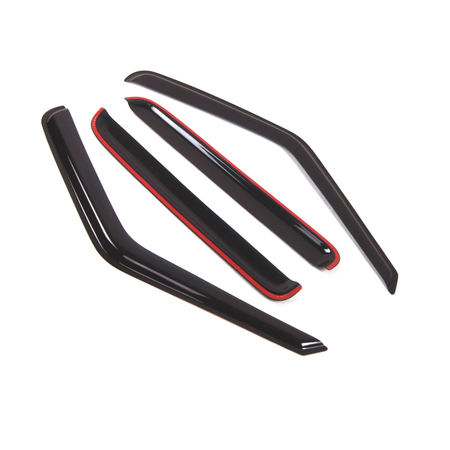 Tuningpros Outside Mount Window Vent Visors Rain Guards Compatible With Gmc Sonoma Crew Cab 2001-2004 | Side Window Wind Deflect