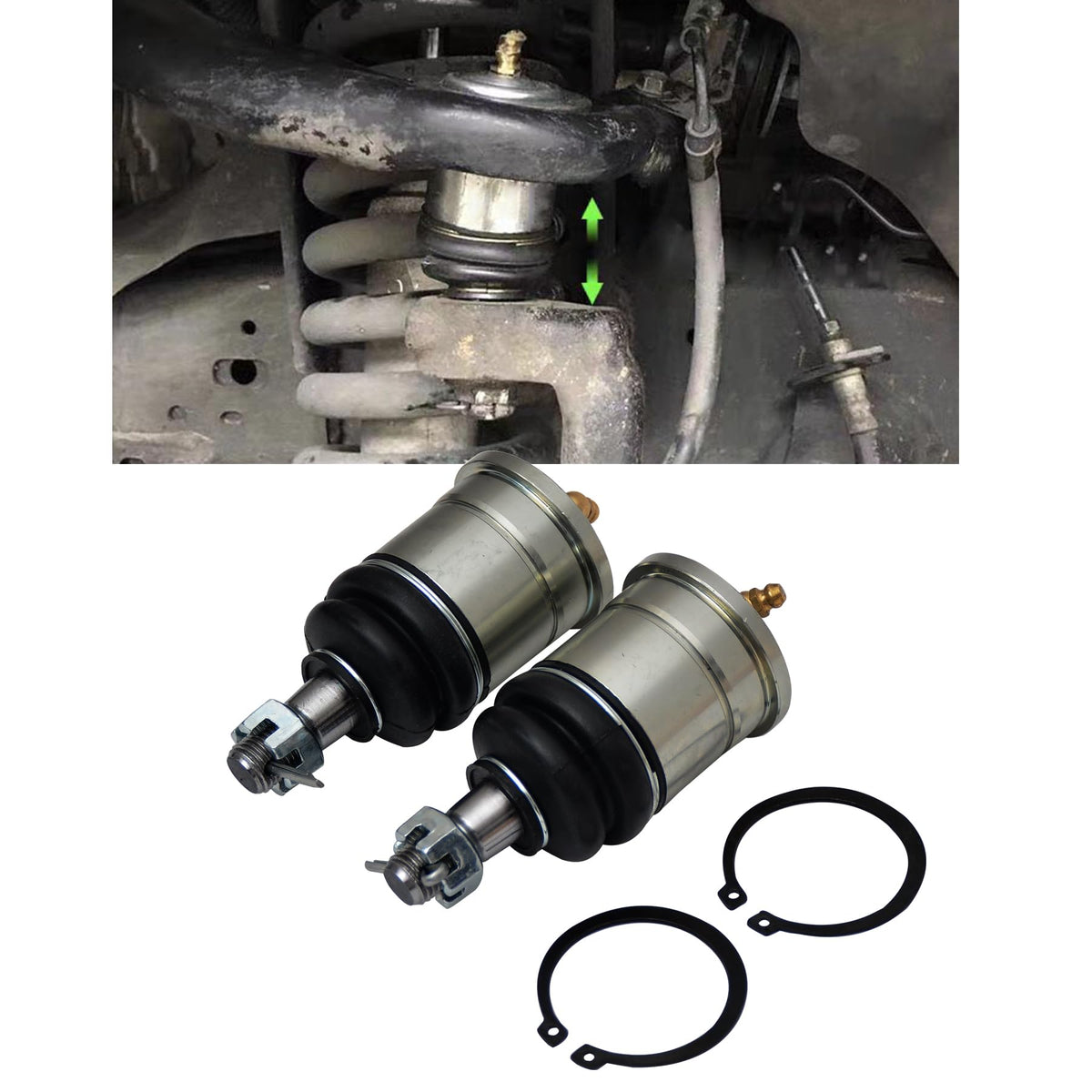 Js Super Work Extended Front Lower Ball Joint For Nissan Navara D40 2005-2014 / Navara Np300 D23 2015-2023 / Frontier 2005-2021