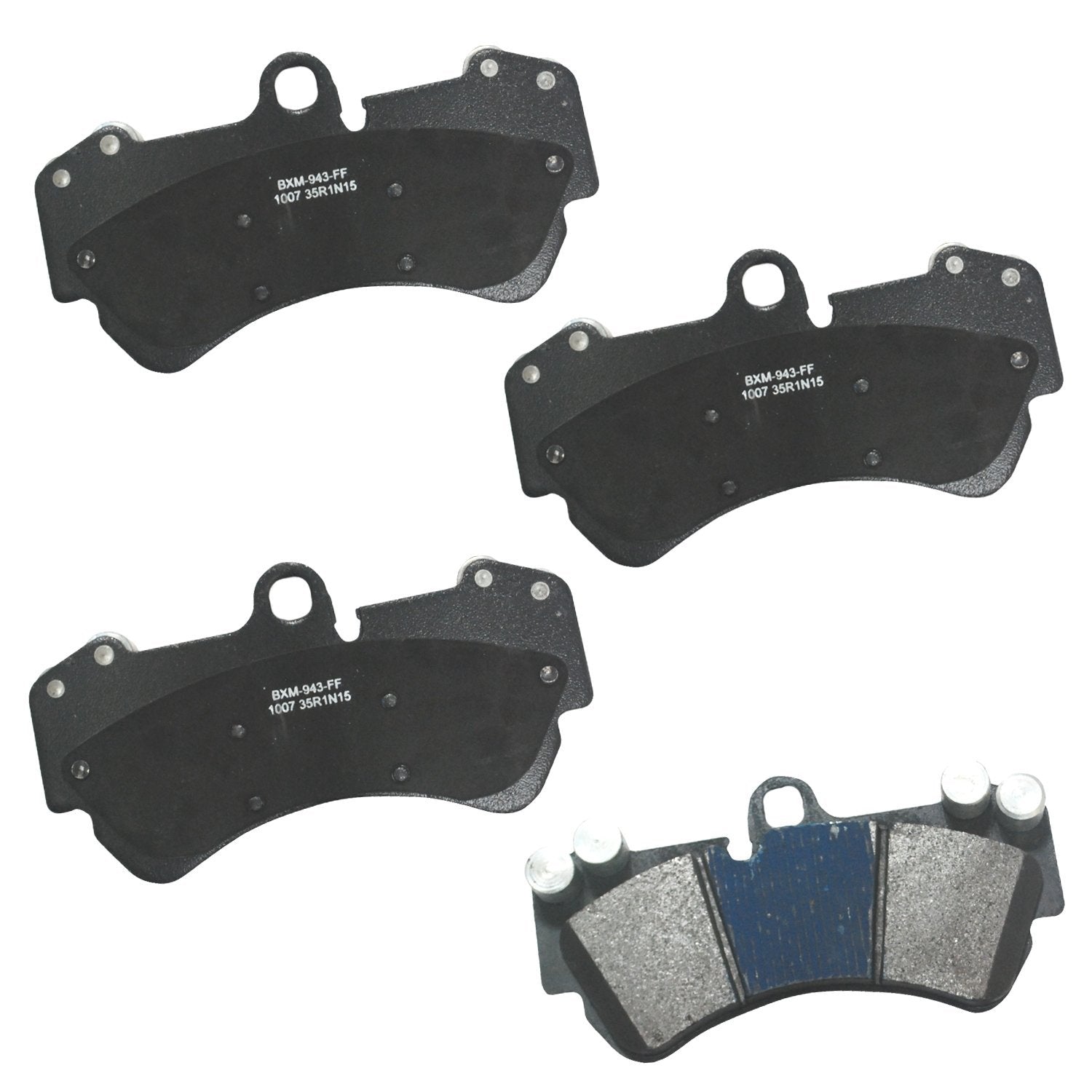 Bendix Premium Sbm1007 Semi-Metallic Front Brake Pads For Mercedes-Benz G65 Amg 2014, G550 4X4 2018-2017, Porsche Cayenne 2006-2