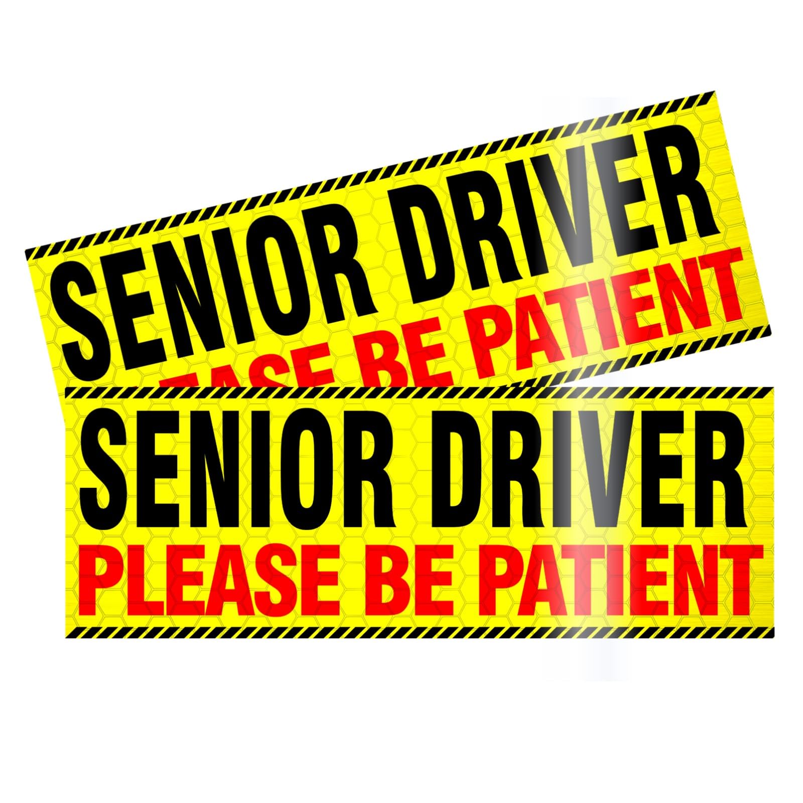 Senior Driver Car Magnet - Reflective Please Be Patient Sign for Vehicle