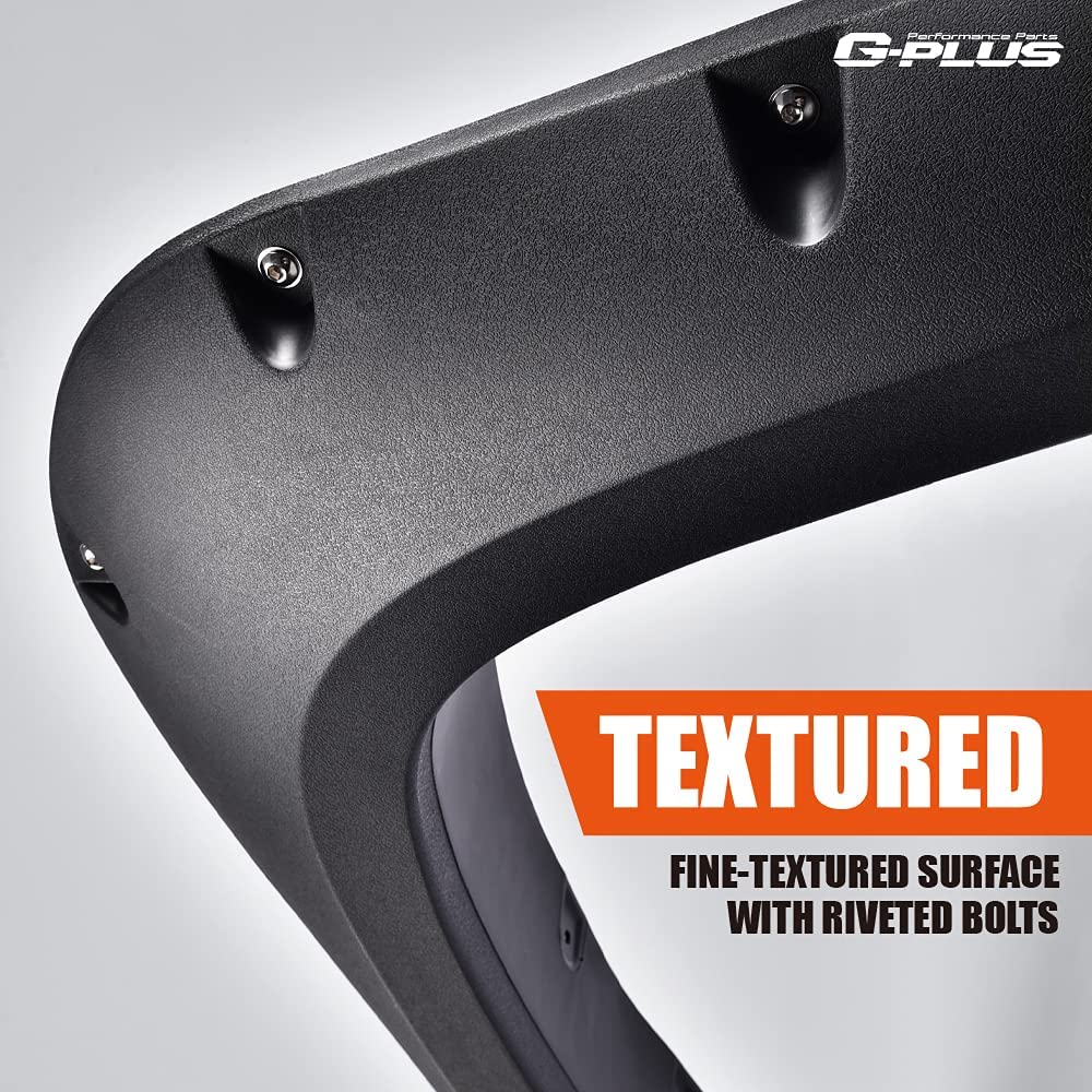 G-PLUS Fender Flares Fit for 2007-2013 Chevy Silverado 1500 2500HD/3500HD (78.7/97.6 Bed Fleetside Models Only/Not Compatibl