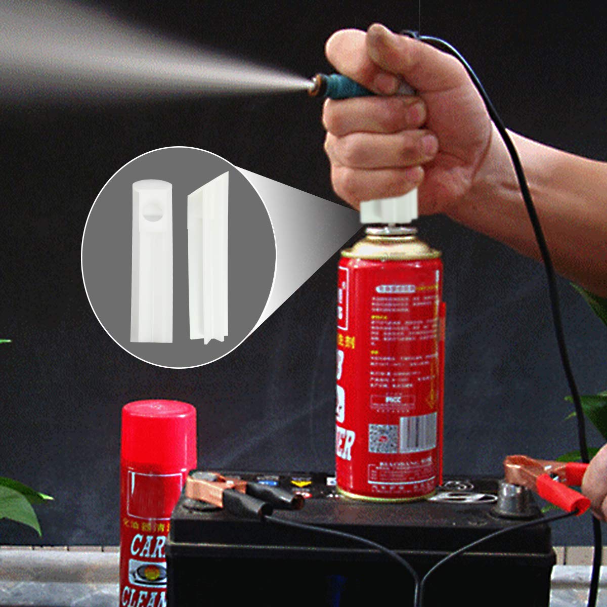 Em276Set Fuel Injector Tester & Adapter Diy Cleaning Tool Kit Set (Fuel Injector Tester + Adapter) Fuel System Cleaner Gasoline Engines