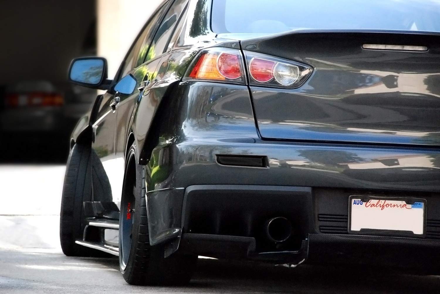 Ijdmtoy Smoked Lens Rear Bumper Reflector Lenses Compatible With 2008-2016 Mitsubishi Lancer, Evolution Evo 10 X, Oe-Spec Lh Rh Assembly