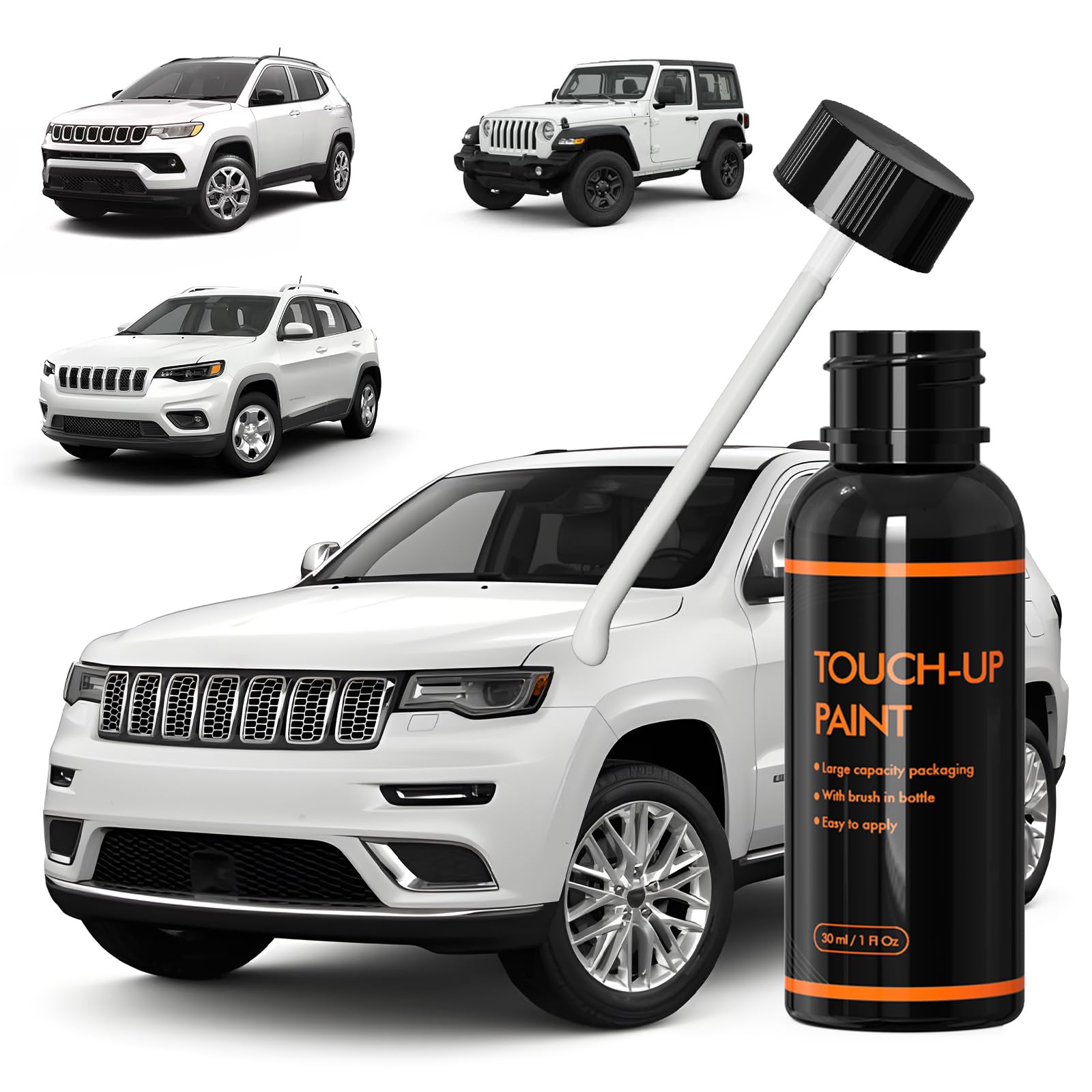 Xtryfun Pw7/Gw7 Bright White Touch Up Paint For Jeep, Diy Car Paint Scratch Repair Kit, Automotive Paint, Quick & Easy Fix Scrat