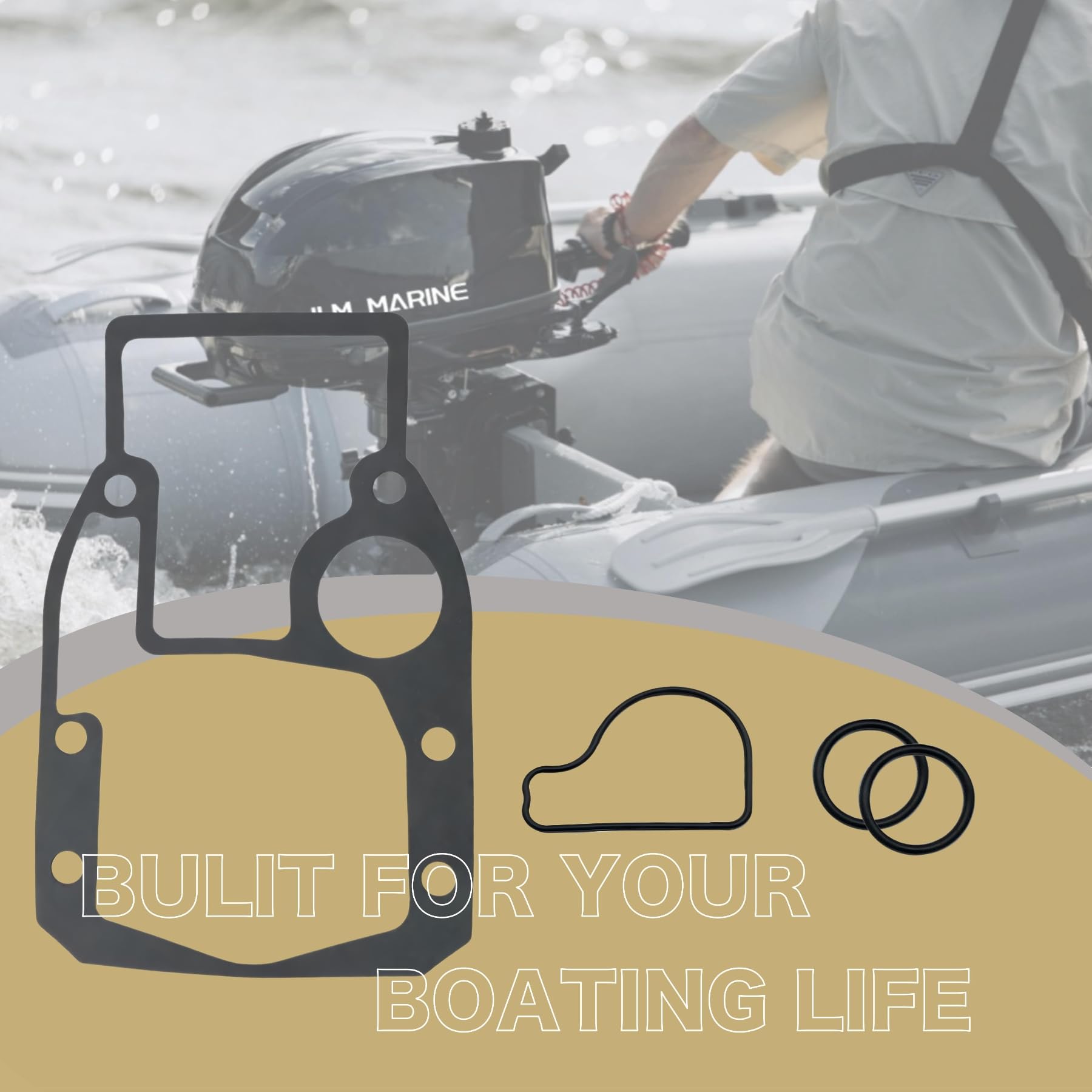 Jlm Marine 508105 Outdrive Mounting Gasket Kit For Vo-Lvo Penta Sx Dp Drives And Omc Cobra Sterndrives Gasket Seal O-Ring 18-2613 18-2699
