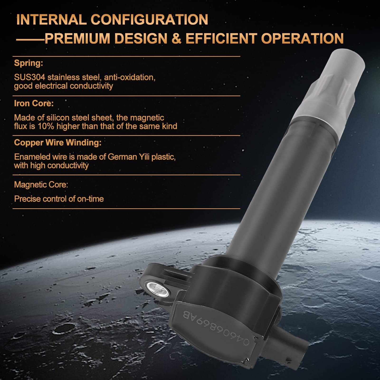 Ignition Coil Pack Set Of 1 Replacement For Chry 300 Town Country Sebring Pacifica Dodge Charger Nitro Avenger Grand Caravan 200