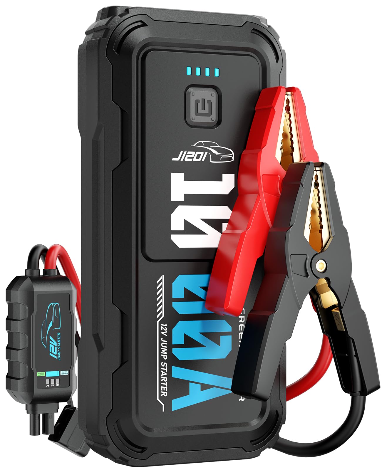 Portable Car Battery Jumper Starter 1000A Jump Box With Power Bank Led Light Protection Case For Car Emergency Kit, 12V Booster