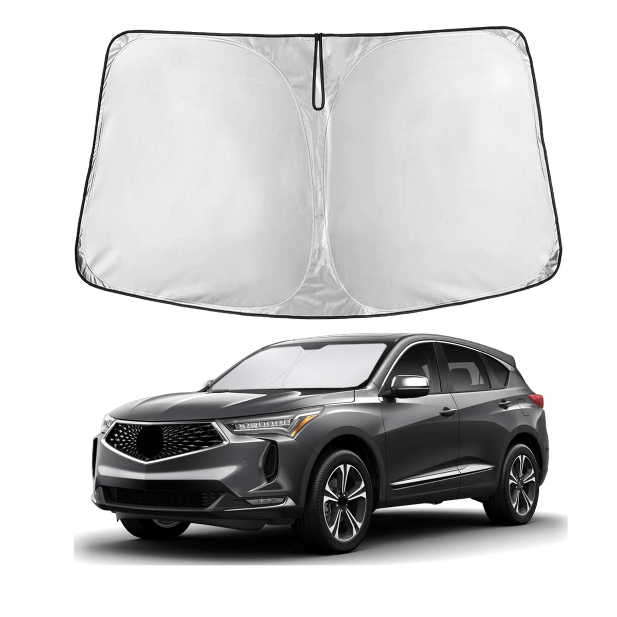 For Acura Rdx 2019-2024 2025 Windshield Sunshade Compatible-Econour 240T Polyester Material Cars Sun Visor Reflector Blocks Uv R