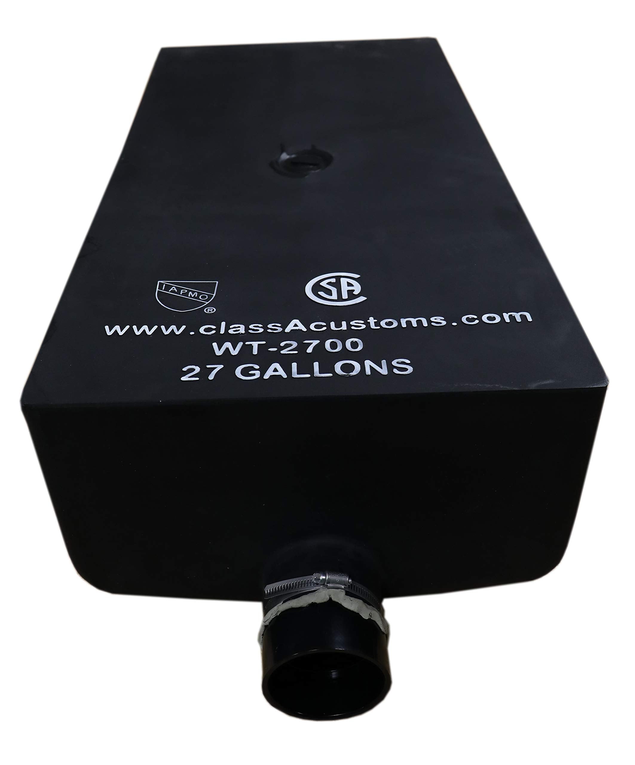 Class A Customs 27 Gallon Rv Waste Black Water Holding Tank Wt-2700