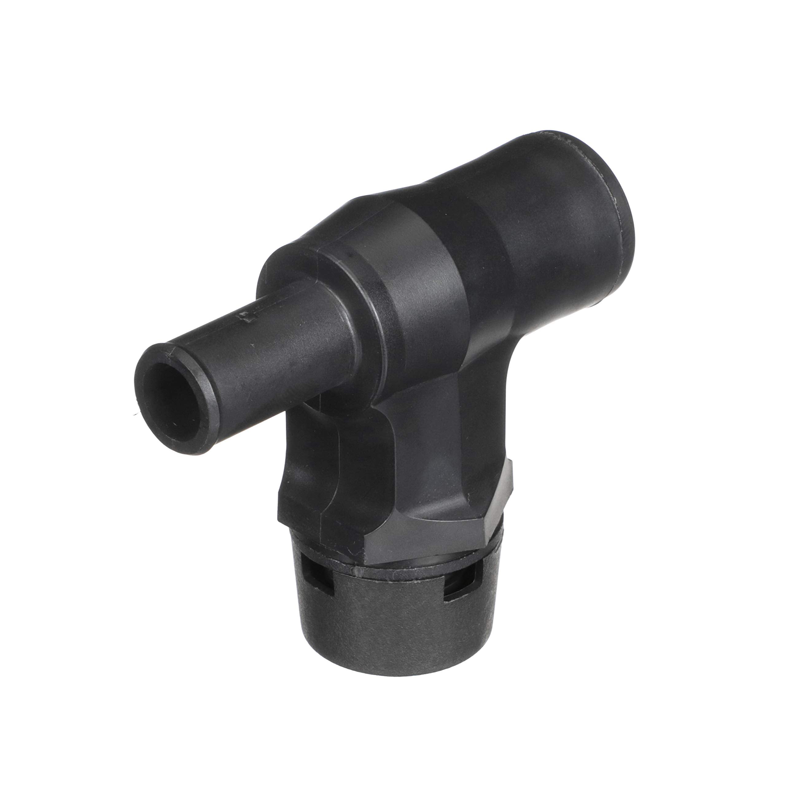 Attwood 1670-3 90-Degree P-Trap Fuel Tank Vent, Standard Mount, 5/8-Inch Interior Diameter Hose, Black with Black Vent Head