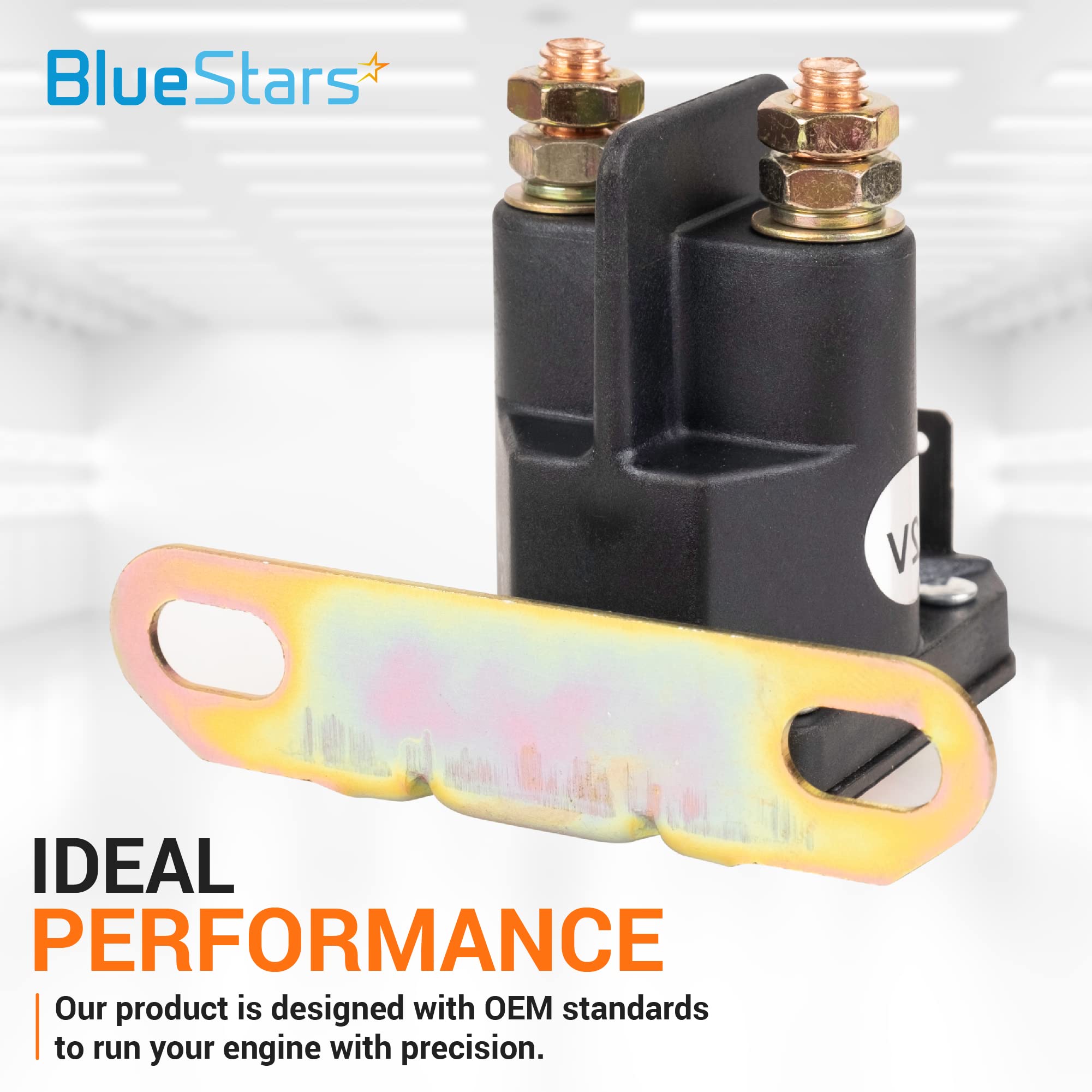 862-1211-211-16 Am138068 Starter Solenoid Relay 12V By Bluestars - Fit For Trombetta John Deere Mtd Cub Cadet Lawn Tractor 725-04439 La100 La105 La110 La115 La120 La125 La135 La140 La145 La150 La155