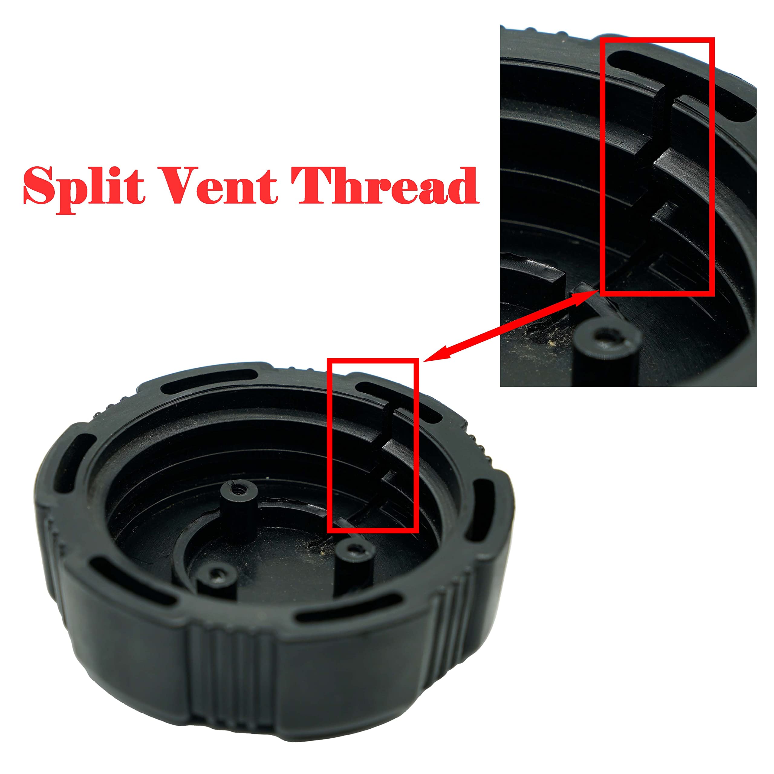 Jmchstore Vent Go Kart Thread Gas Cap For Coleman Kt196, Hammerhead Gts 150 150Cc, Screw On Gas Lid Trailmaster Blazer Mid Xrx 150Cc, 200Cc 196Cc 212Cc Go Kart Twist On Fuel Tank Lid