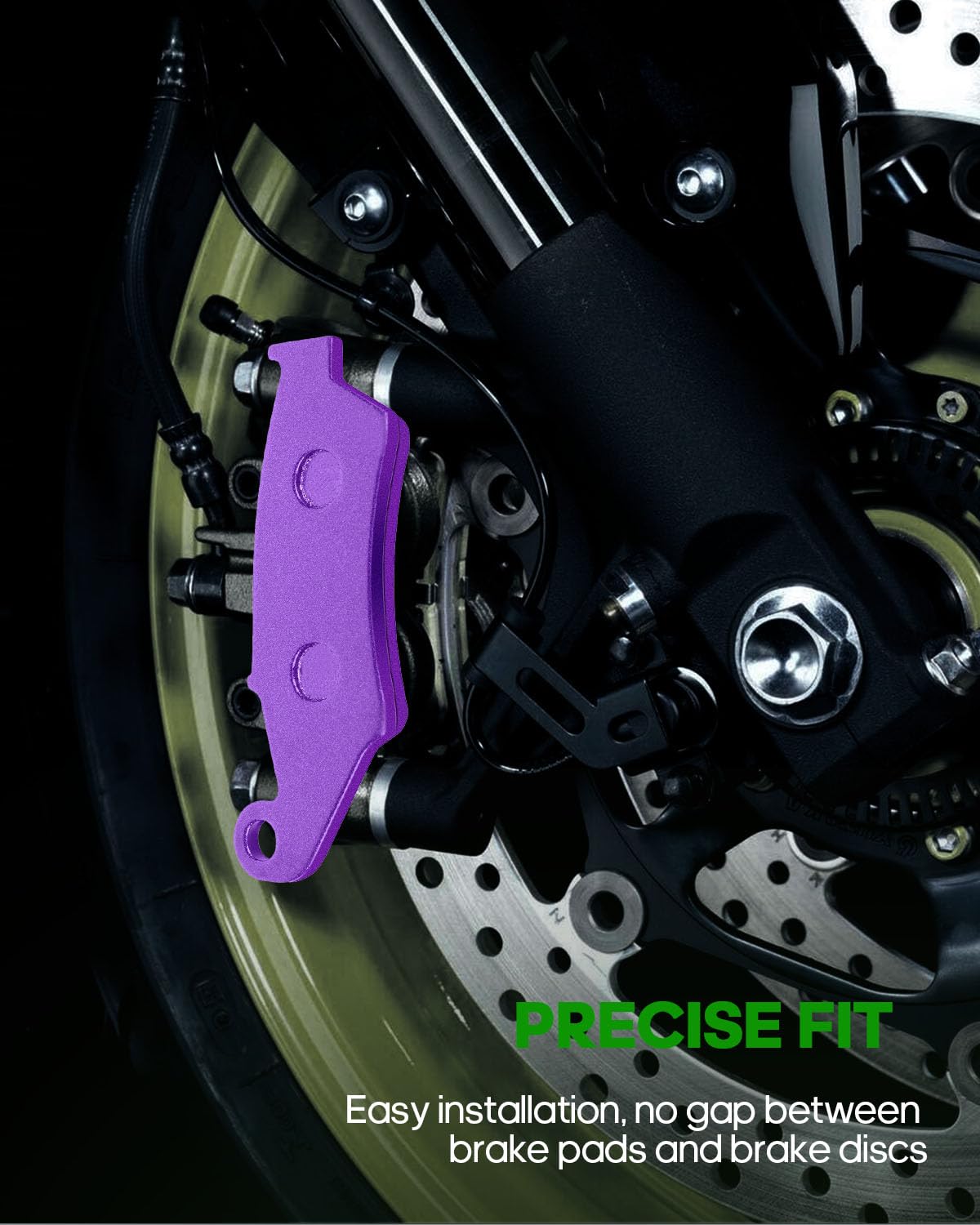 Scitoo Carbon Fiber Brake Pads Fit For 2002-2012 For Honda Cr125R, For Honda Cr250R, For Honda Crf250R, For Honda Crf250X, For H
