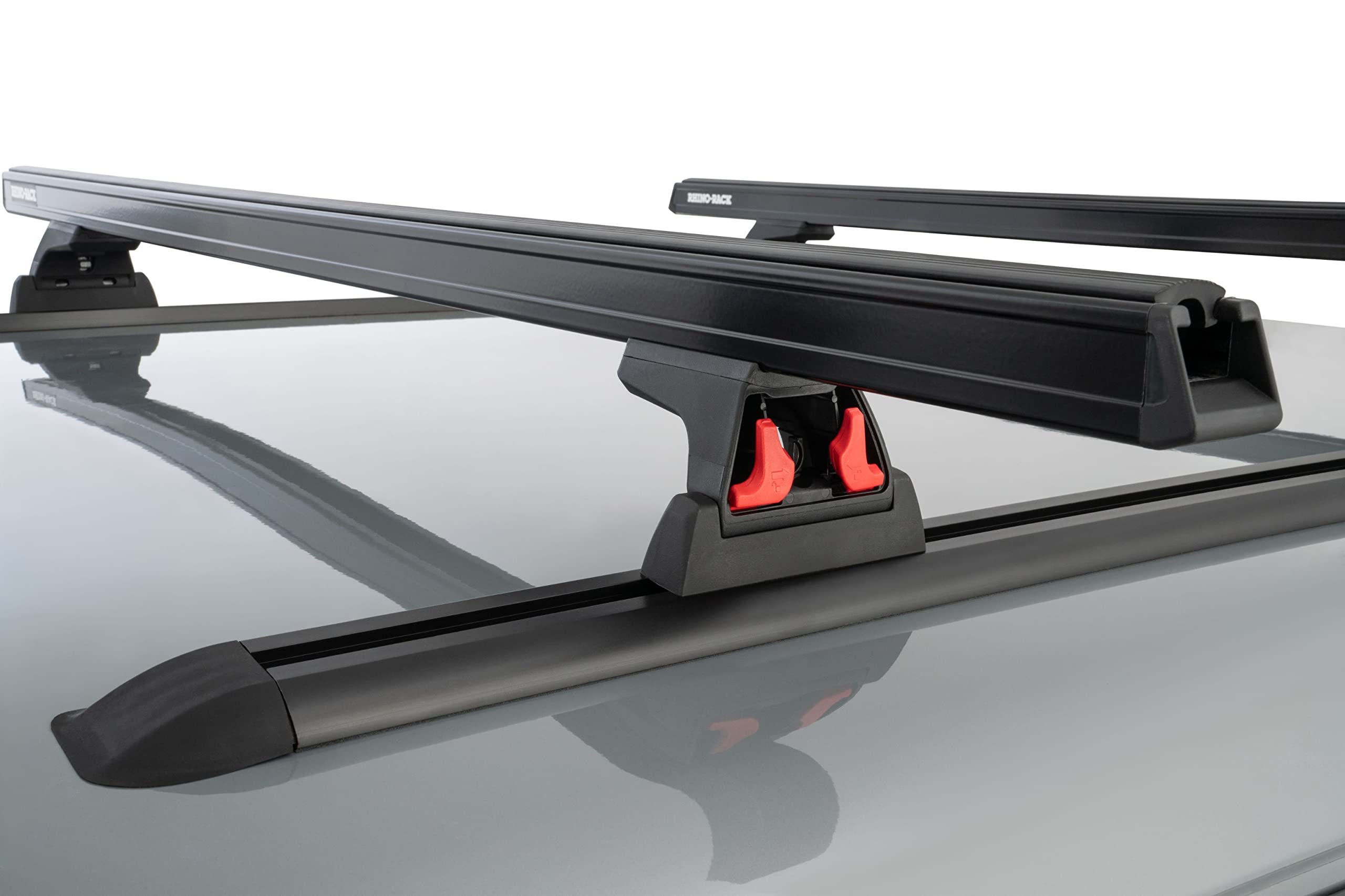 Rhino-Rack Midsize Truck Complete Track. Bar, & Leg Kit For Cap Topper Canopy Or Hard Tonneau, Includes 63 Aluminum Tracks, 65 Hd Bars, 4 Quick Release Legs, Hardware, Complete Kit, Black (Y01-140B)