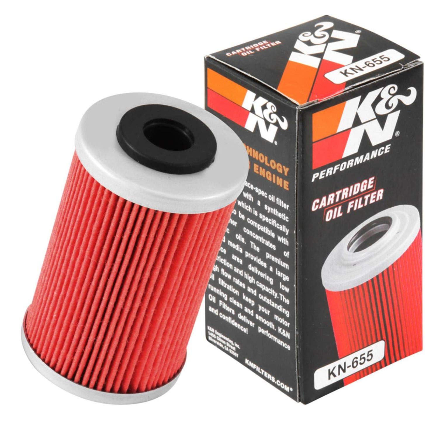 K&N Motorcycle Oil Filter: High Performance, Premium, Designed to be used with Synthetic or Conventional Oils: Fits Select KTM, 