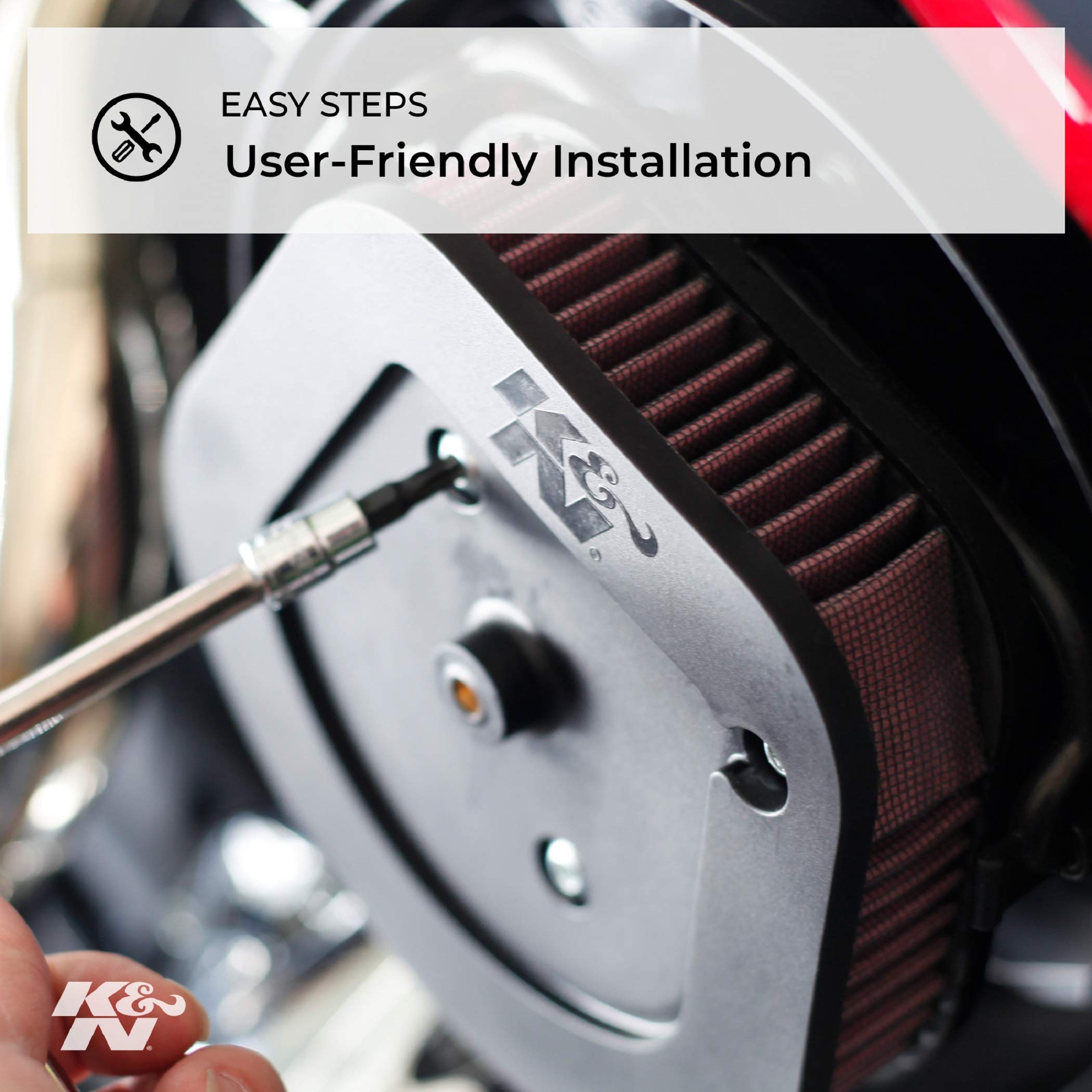 K&N Engine Air Filter: High Performance, Powersport Air Filter: Fits 1999-2015 Harley Davidson (Heritage, Softail, Fat Boy, Breakout, Rocker, Fat Bob, Night Train, And Other Select Models) Hd-1499