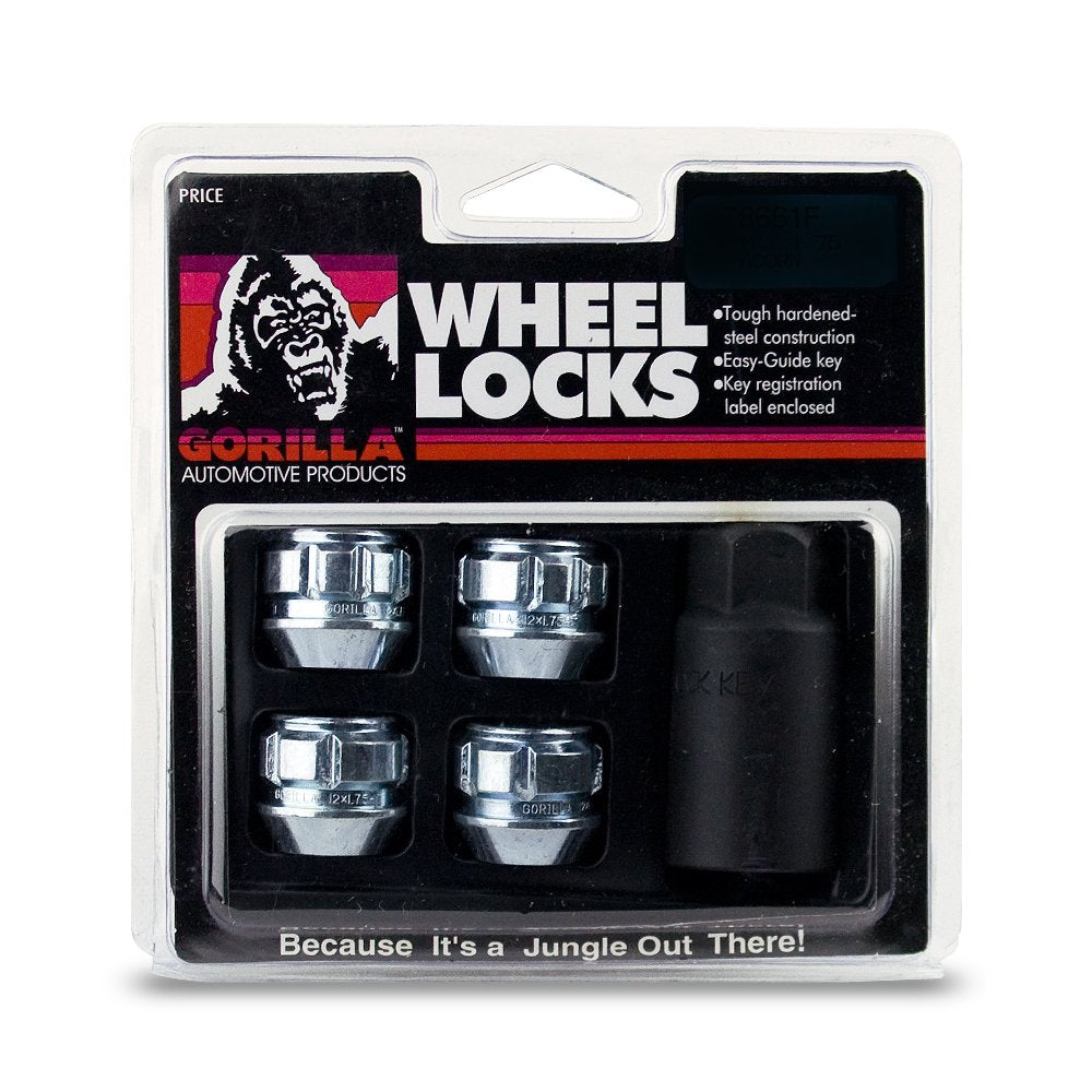 Gorilla Automotive 78641N Acorn Open End Wheel Locks (14Mm X 1.50 Thread Size) - Pack Of 4