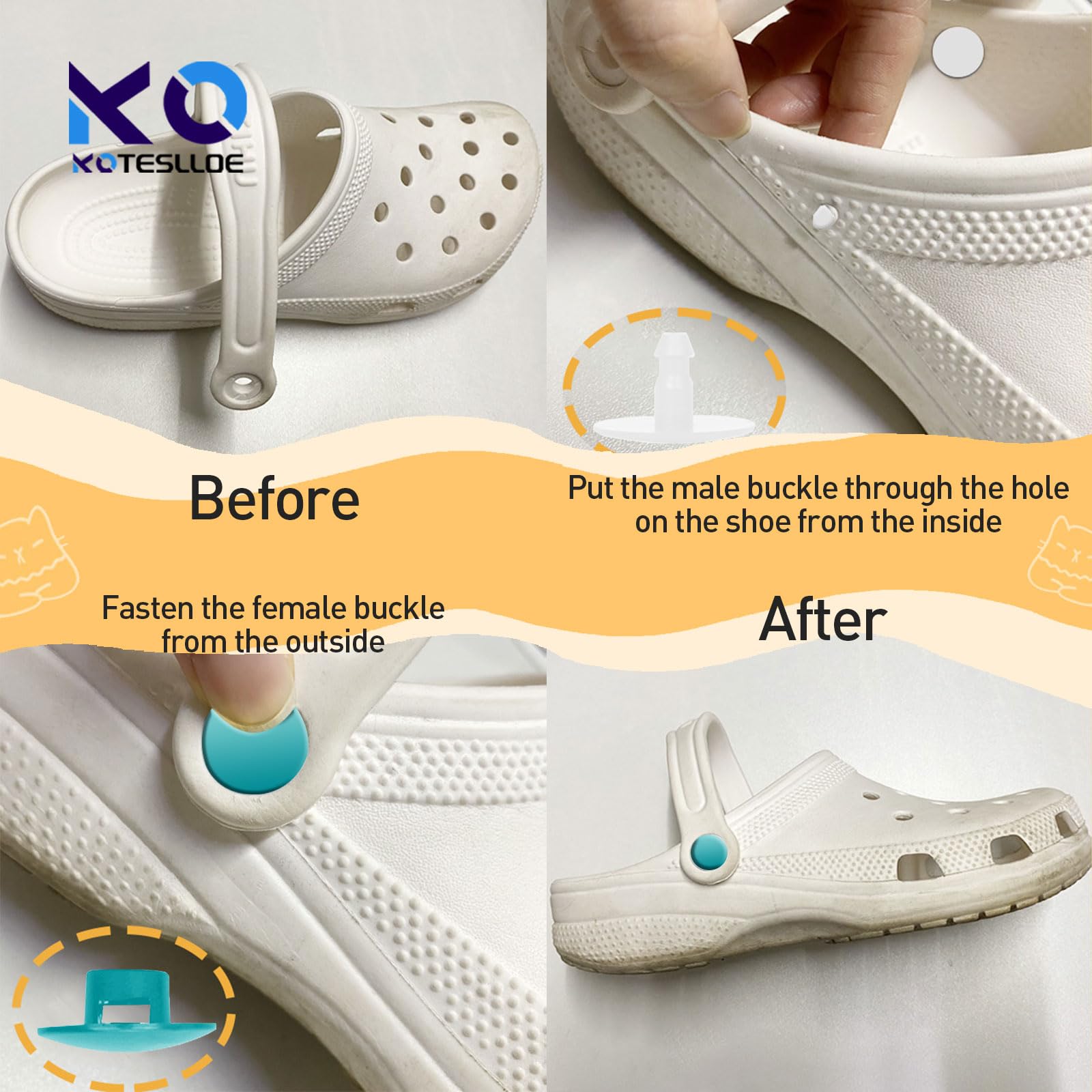 8 Sets Replacement Rivets For Croc, Replacement Parts For Croc, Accessories Help You Repair Instead Replace A New Pair Of Croc,