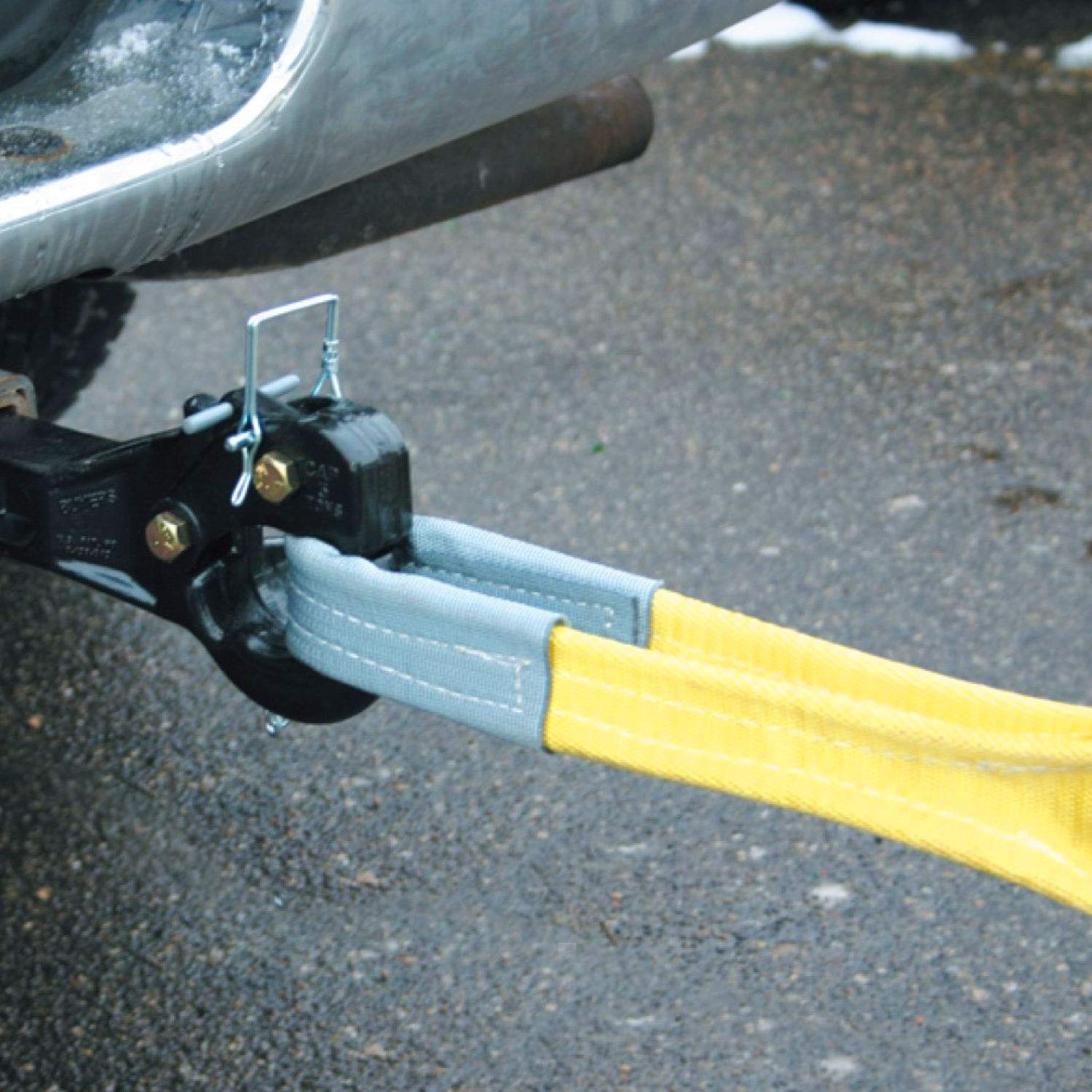 Vulcan Tow Strap With Reinforced Eyes - Heavy Duty - 6 Inch X 30 Foot - 15,000 Pound Towing Capacity