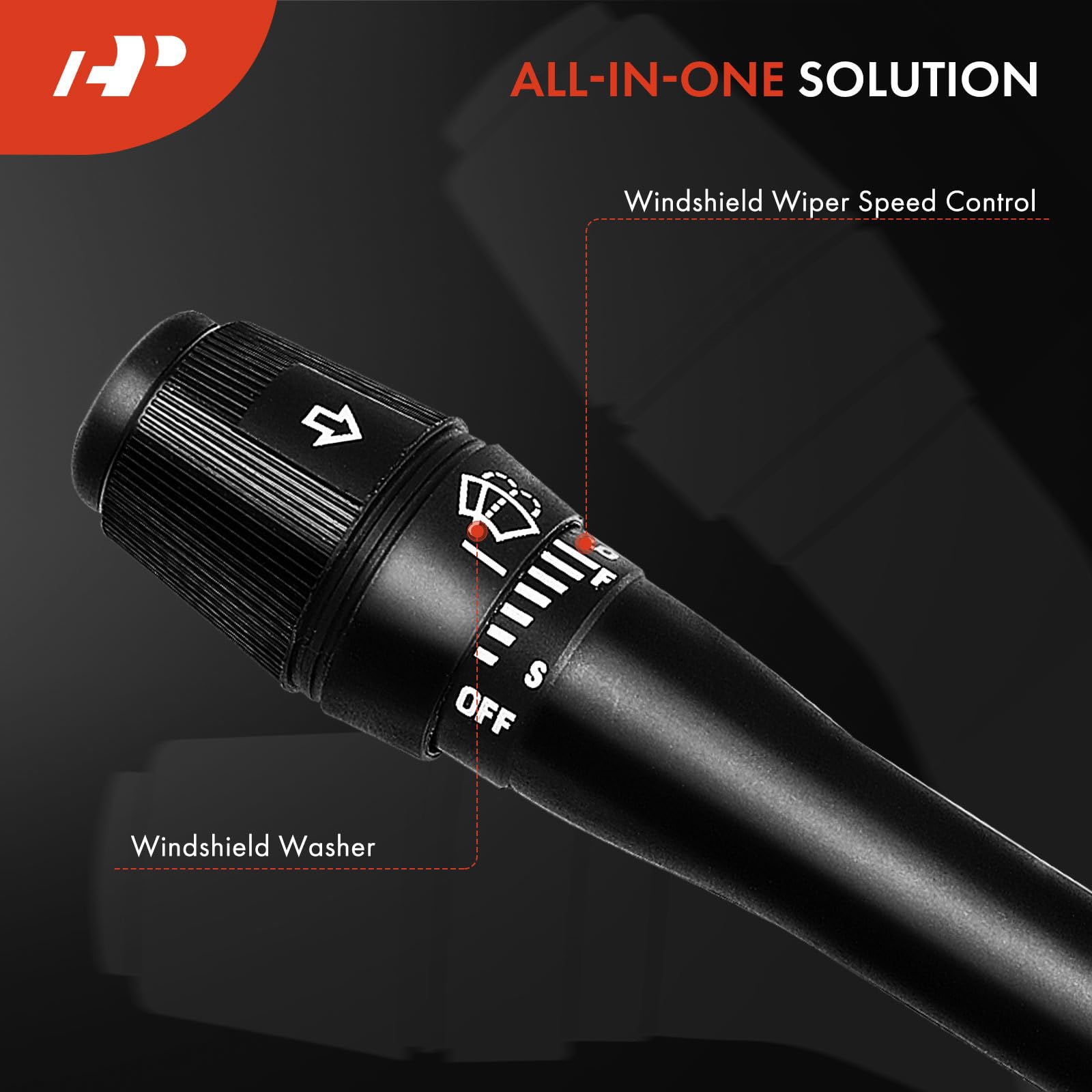 A-Premium Multifunction Switch Windshield Wiper Washer Control & Hazard Warning Flashers, Compatible with Ford Mustang 1999 2000 2001 2002 2003 2004