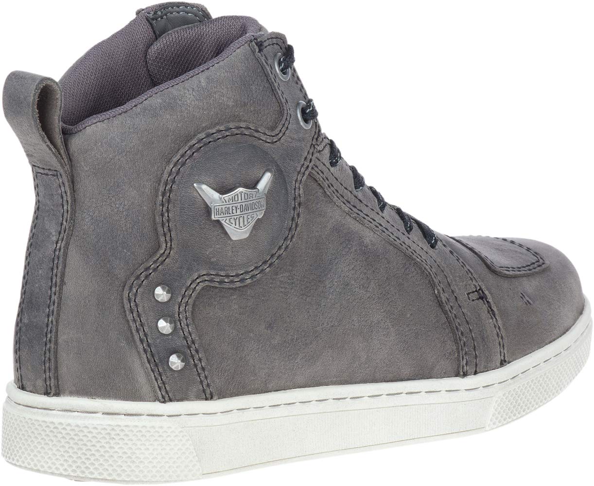 Harley-Davidson Footwear Women's Bateman 4 Metal Motorcycle Boot, Grey, 6.5