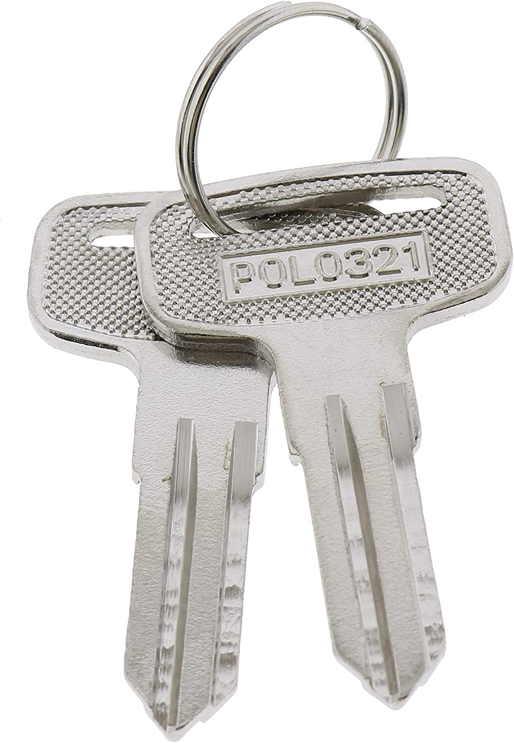 Jeenda 2Pcs Atv Blank Key 4010321 With Two Ignition Key Cover 5433534 Compatible With Polaris 22/23/27/28 Series Magnum 325/330/