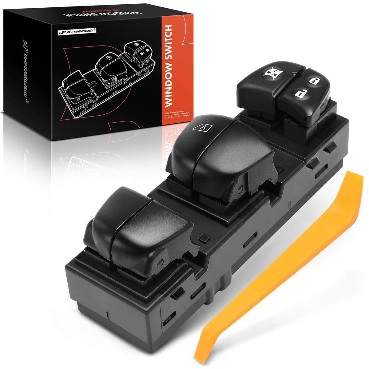 A-Premium - Driver Side Master Power Window Switch - Compatible with Nissan Altima 13-18, Pathfinder 13-20, Sentra 13-19, Rogue 