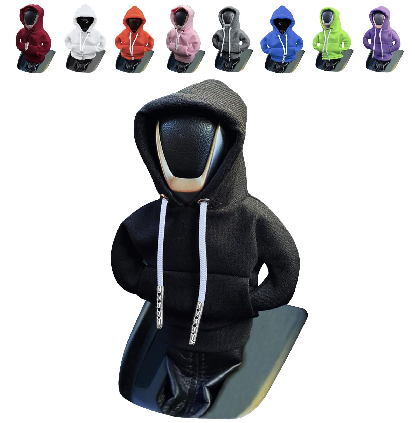 vvag Gear Shift Hoodie,Universal Shift Knob Hoodie, 4.7 Inch Car Shifter Stick Protector Decoration, Funny Hoodie Car Gear Shift