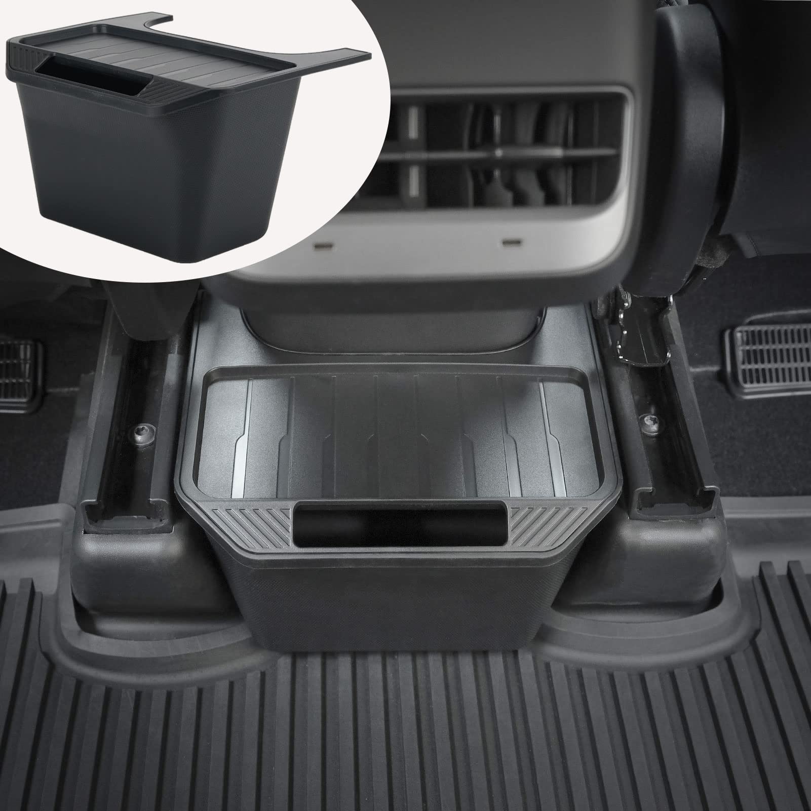 Jawjut Trash Can,Compatible With New Tesla Model 3 Highland 2024 2025,Garbage Can Bin Accessories,Side Door Storage Box Organize