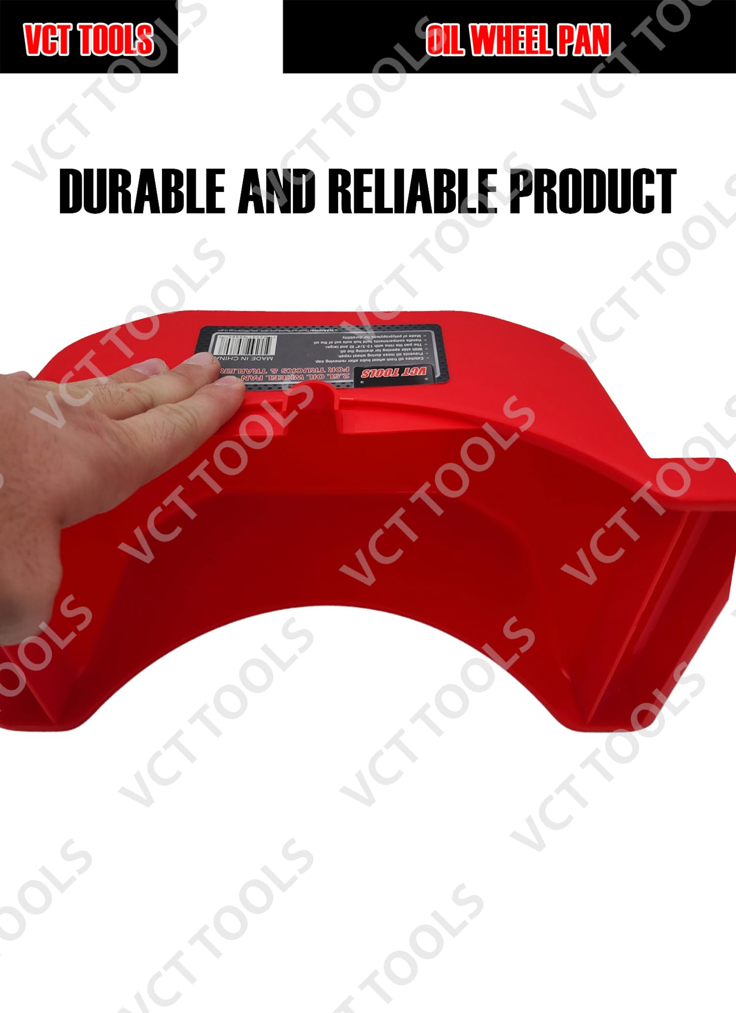 VCT Truck and Trailer Wheel Axle Seal Oil Drain & Drip Pan, 2.5L Oil Pan, 2/3 Gallon Reusable for Trucks & Trailers Wheel Hub Re