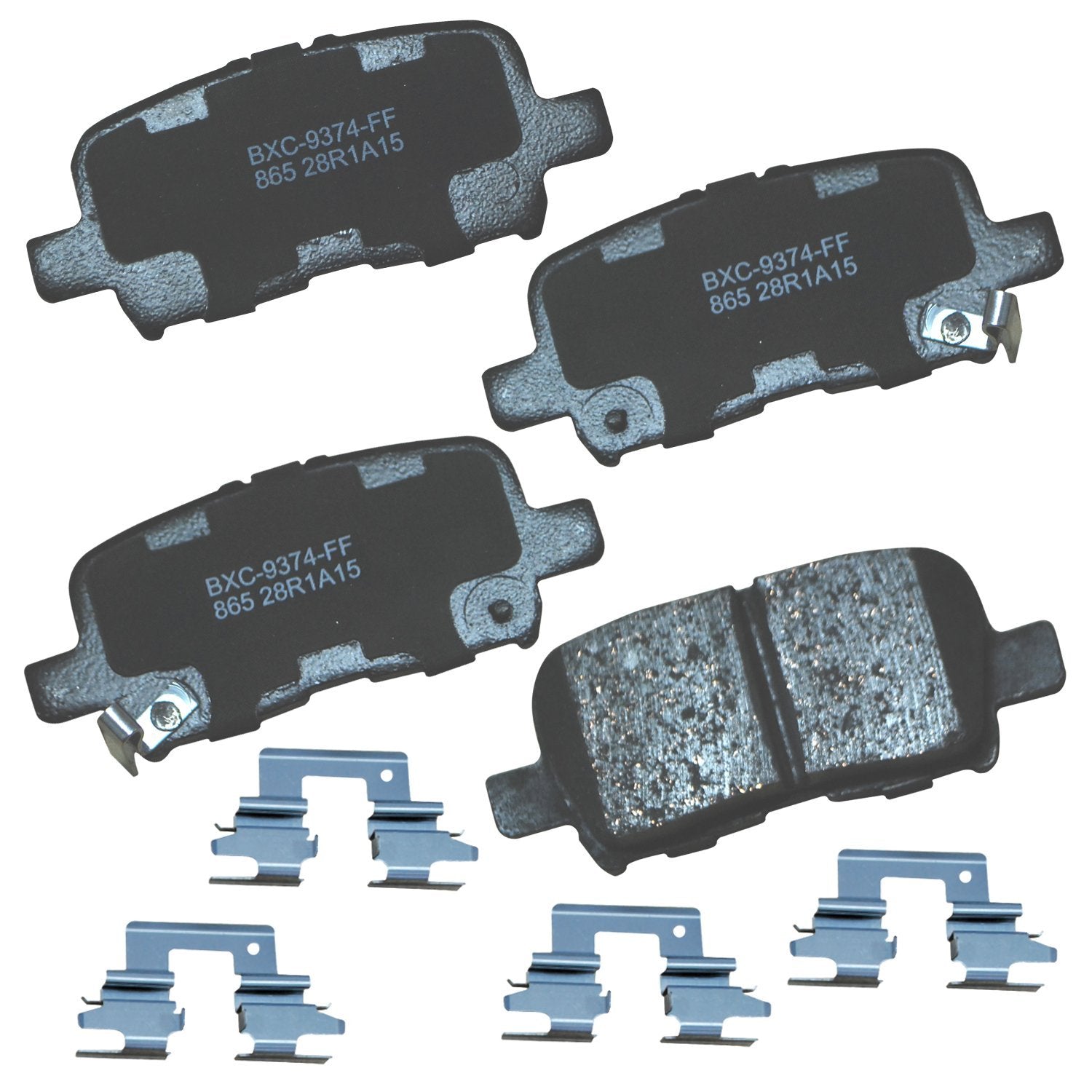 Bendix Premium Sbc865 Ceramic Rear Brake Pads For Acura Mdx 2006-2001, Honda Odyssey 2004-2002, Pilot 2008-2003