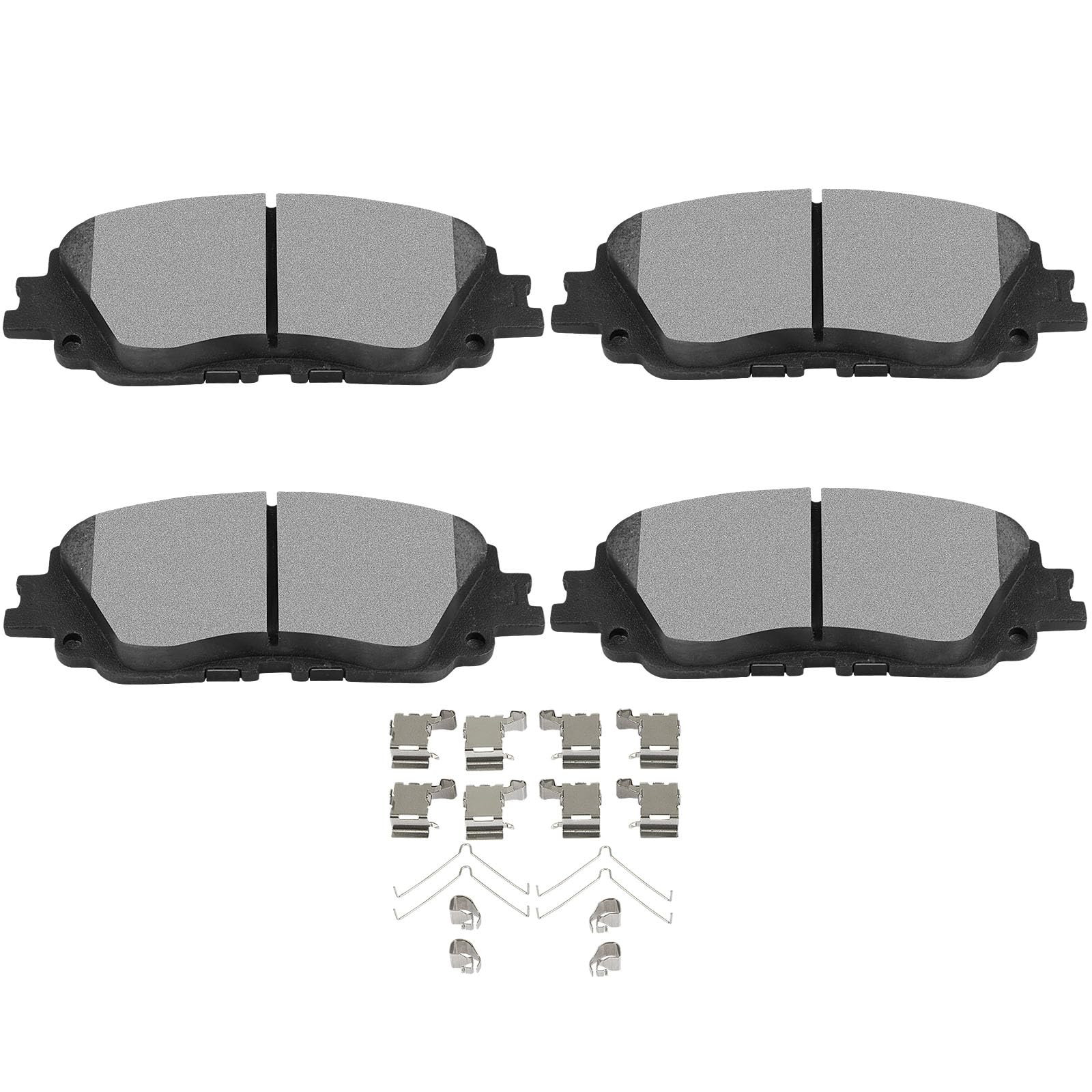 Scitoo Front Disc Brake Pad Set 4Pcs W/Hardware Fit For Lexus For Es250/For Es300H/For Es350/For Ux250H, For Toyota For Avalon/F