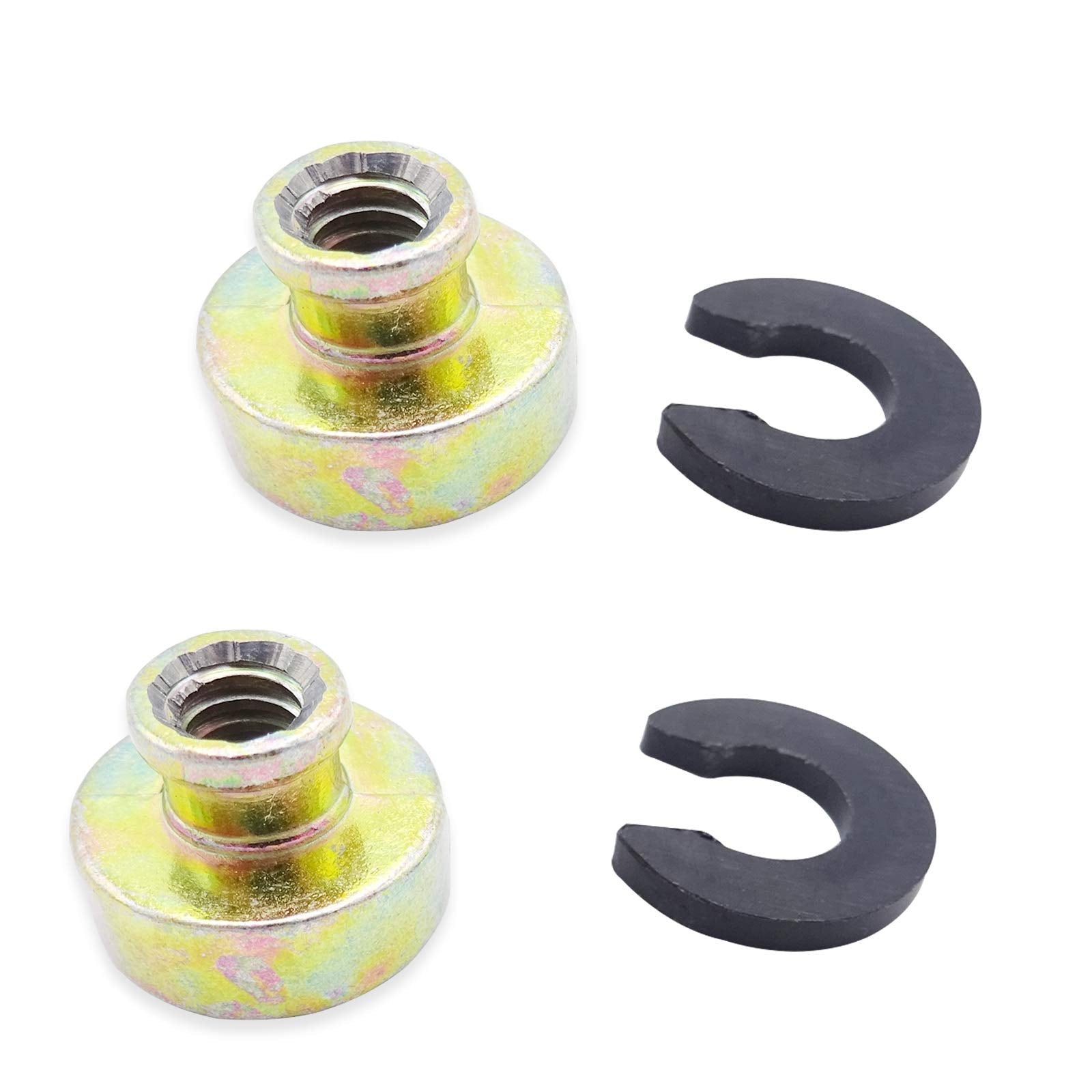 2Pcs Rear Fender Seat Bolt Nut Base Replace Compatible With Harley Davidson Touring Softail Dyna Sportster Model