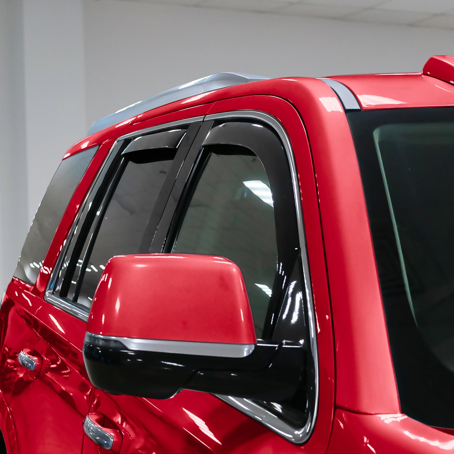 Voron Glass In-Channel Extra Durable Rain Guards For Chevy Tahoe 2015-2020, Window Deflectors, Vent Window Visors, 4 Pieces - 20