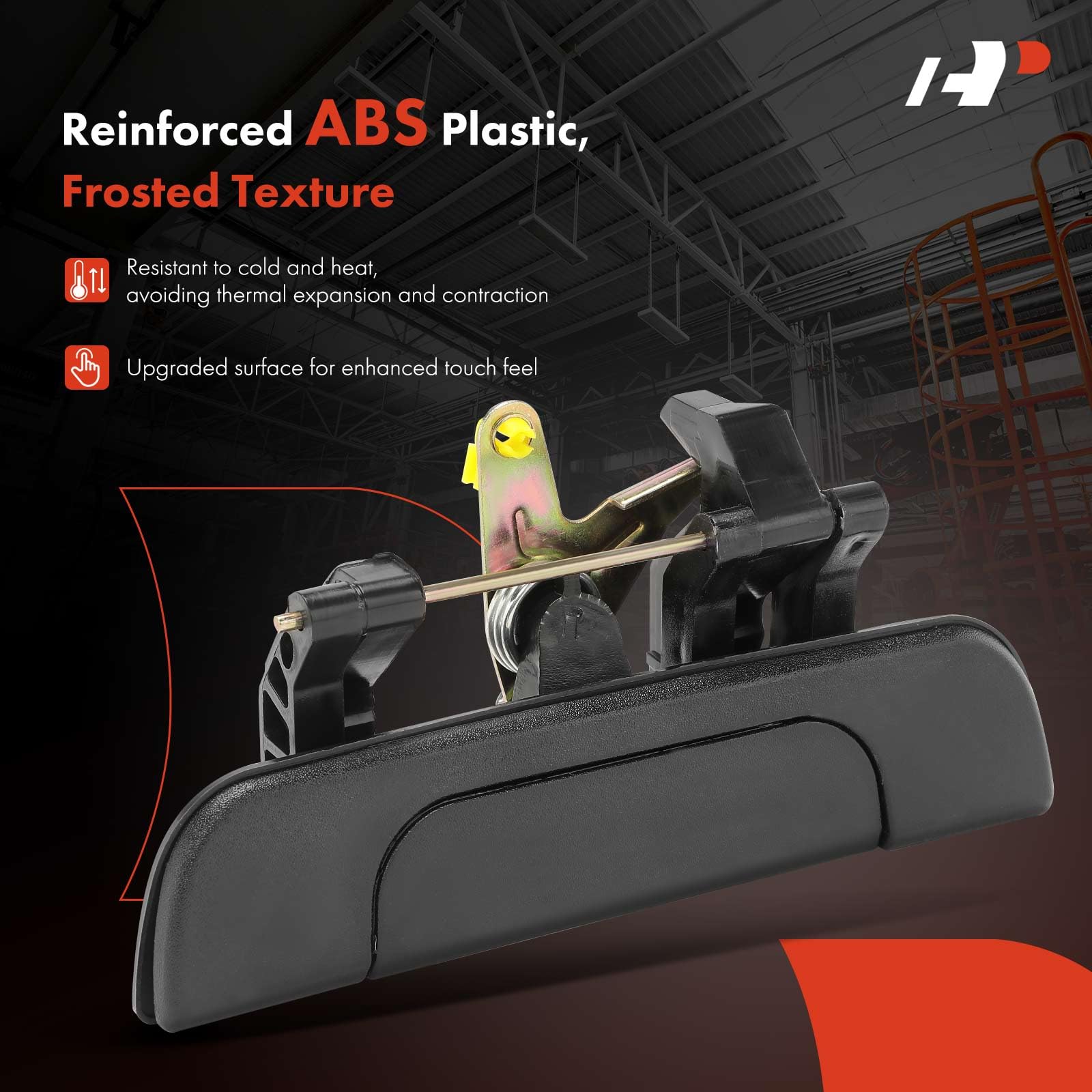 A-Premium - Textured Black Tailgate Handle Liftgate Latch Handle - Compatible with Toyota Tacoma 1995-2004 Pickup - Replace# TO1