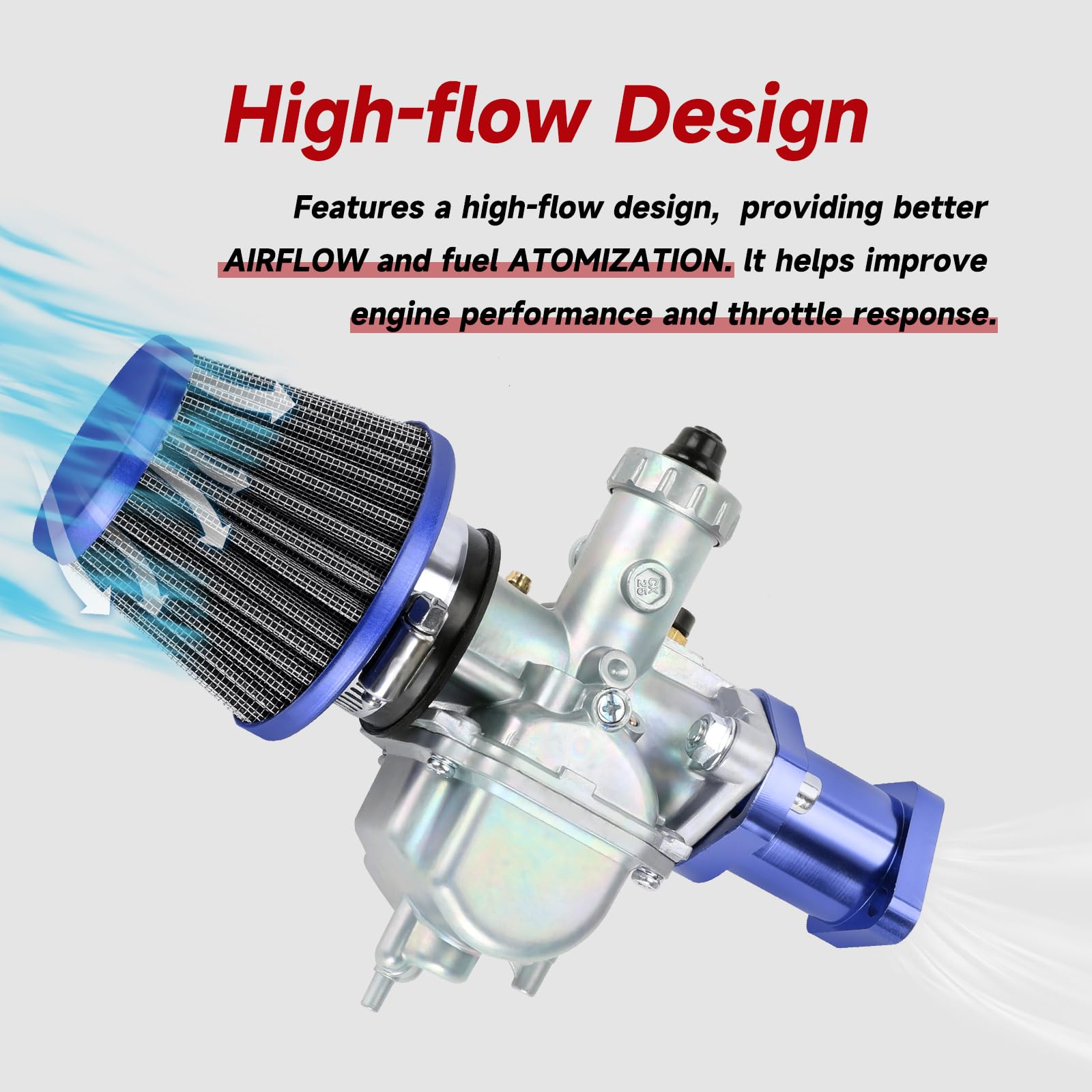 FVRITO VM22 Carburetor Carb Throttle Cable Kit for Predator 212cc 196cc Coleman CT200U CT200U-EX BT200X Mini Bike KT196 Go Kart